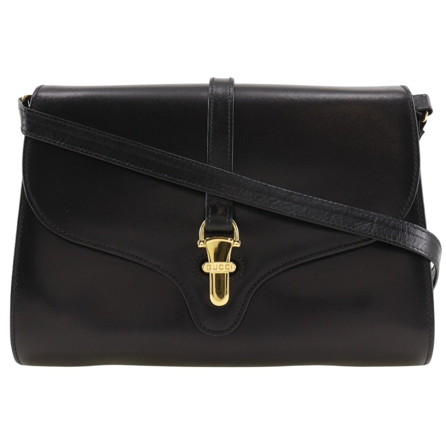 Gucci, Black, Leather, shoulder