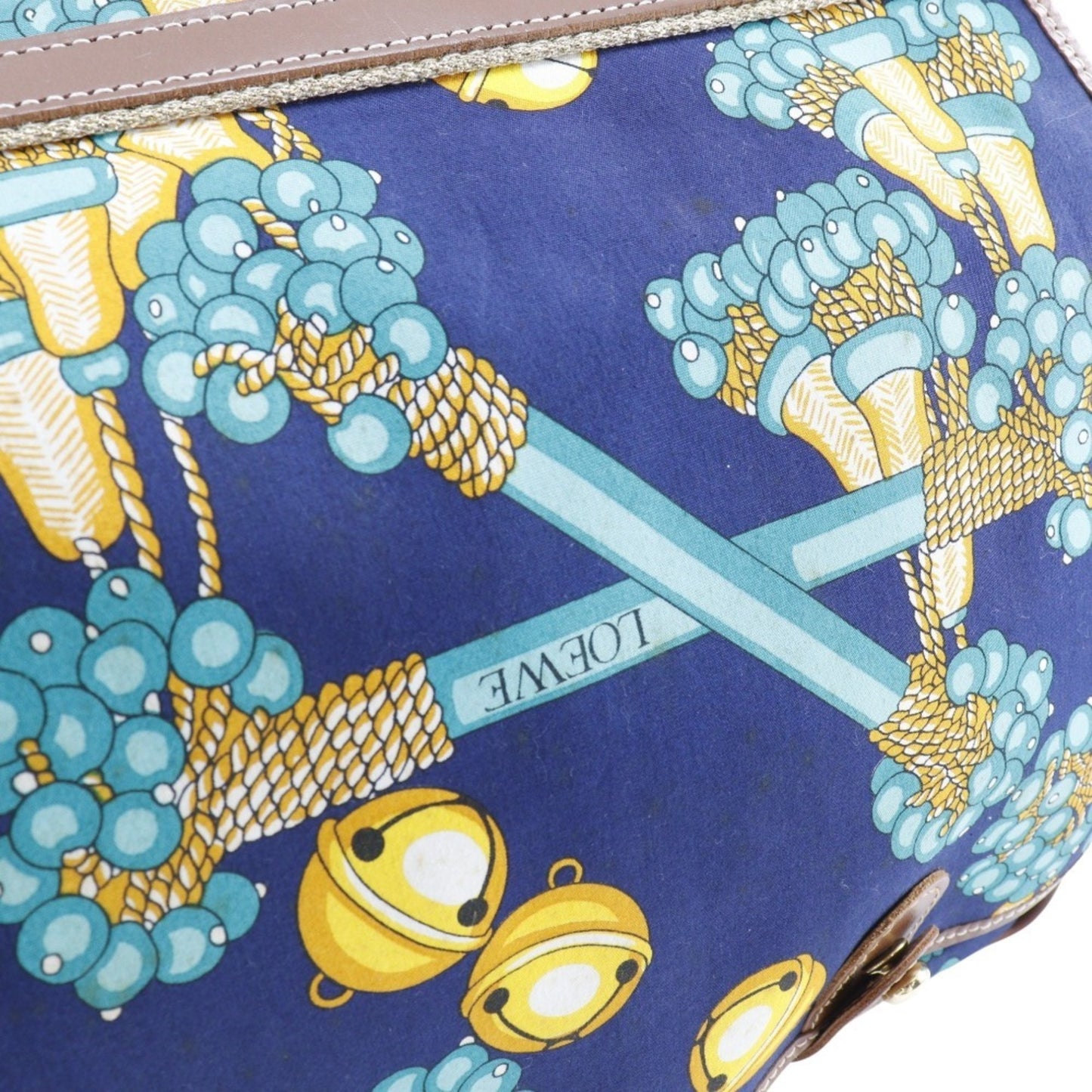 Loewe, Navy, Canvas, shoulder