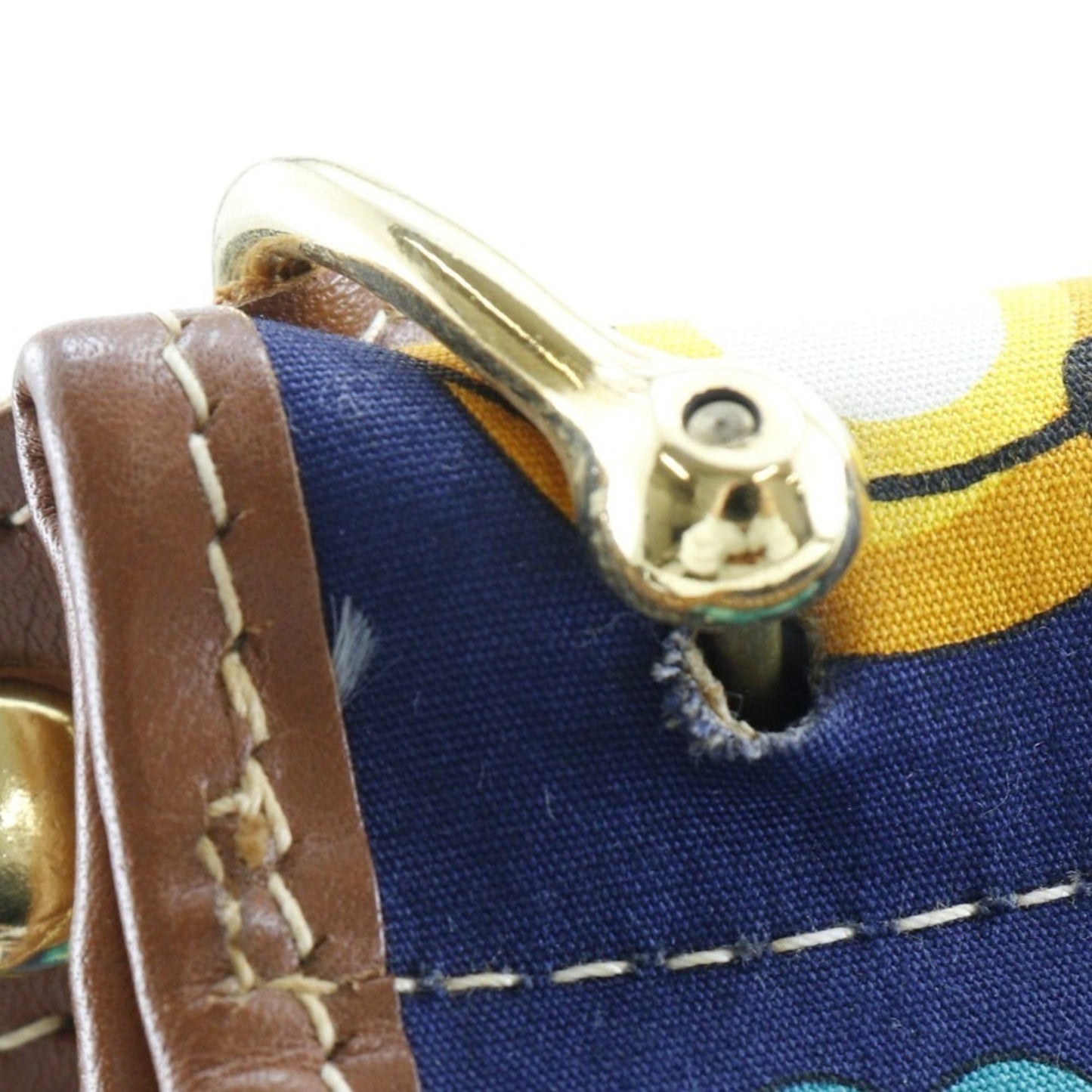 Loewe, Navy, Canvas, shoulder