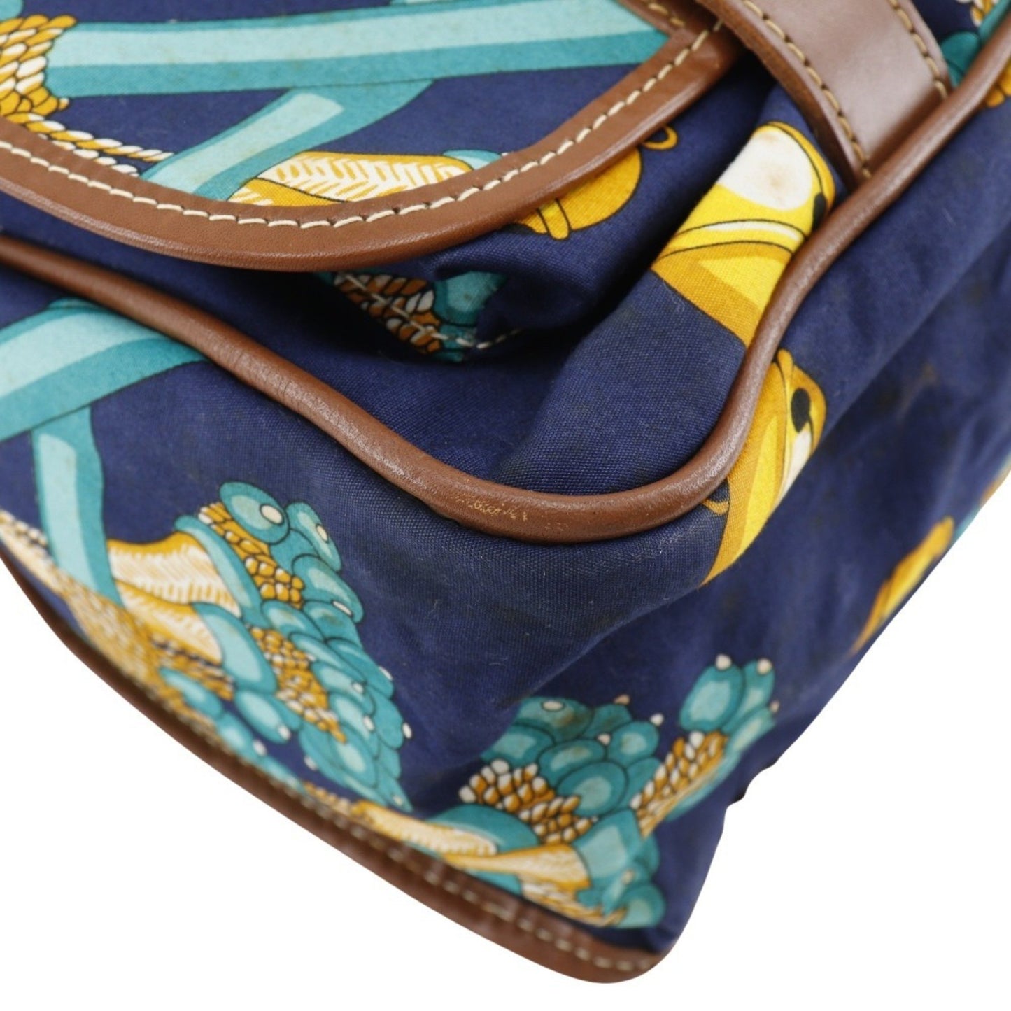 Loewe, Navy, Canvas, shoulder