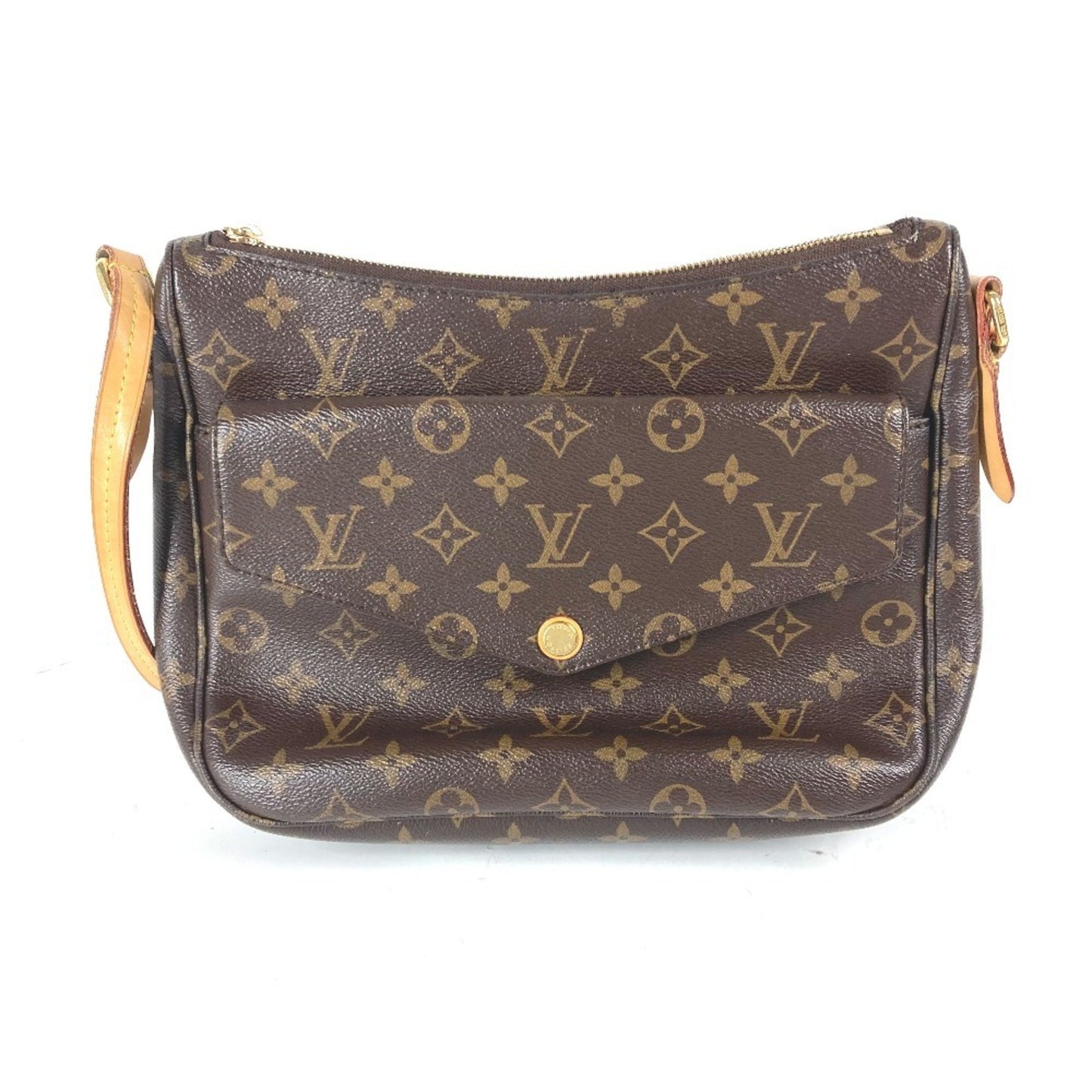 Louis Vuitton Mabillon, Brown, Canvas, shoulder