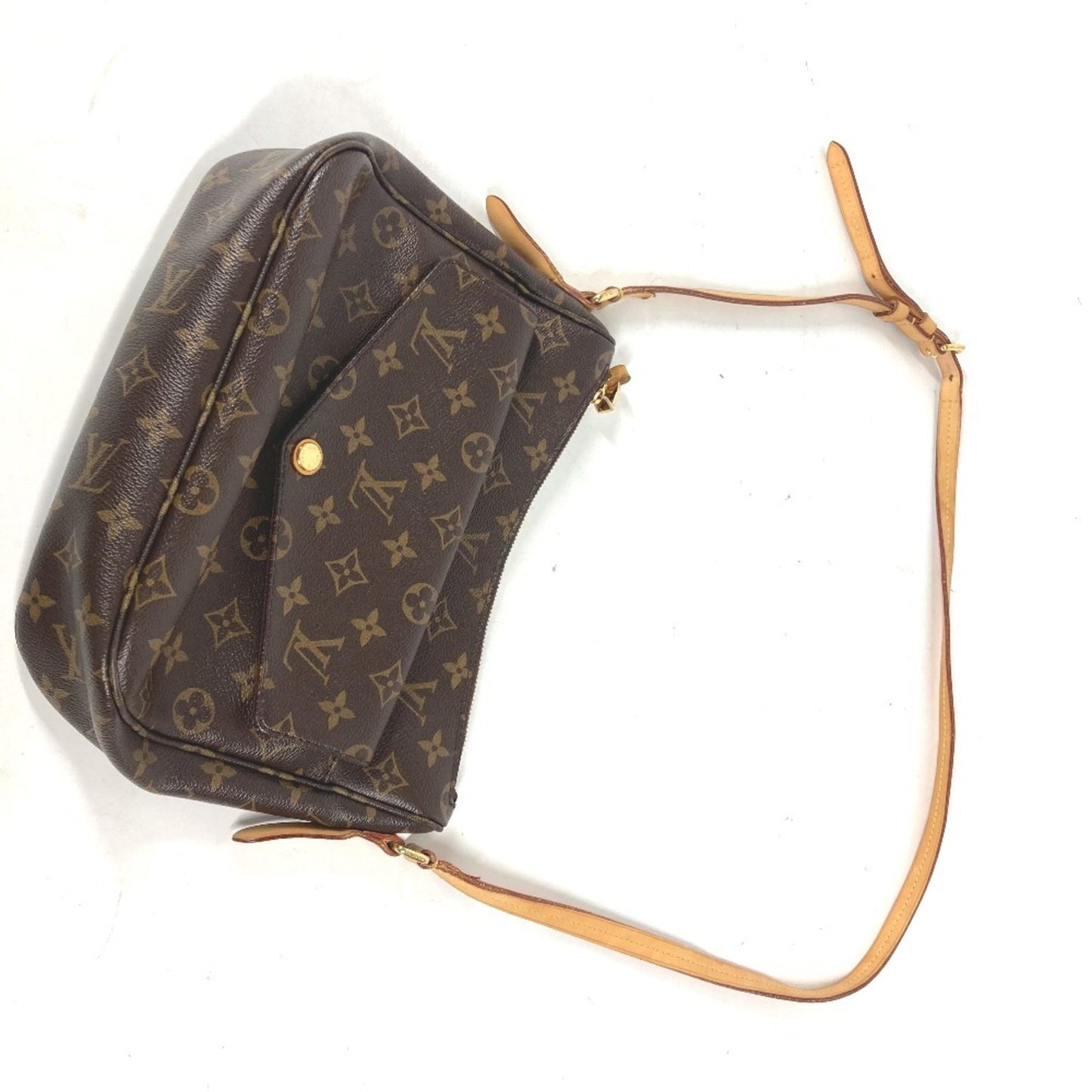 Louis Vuitton Mabillon, Brown, Canvas, shoulder