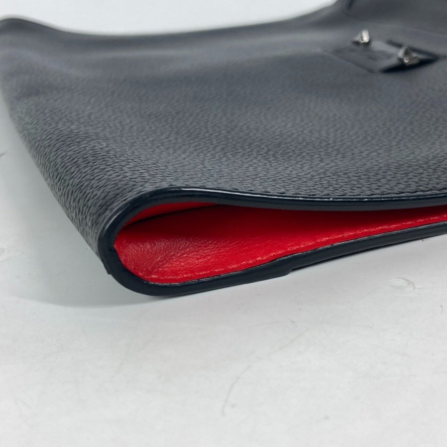 Christian Louboutin Sky Pouch, Black, Leather, clutch