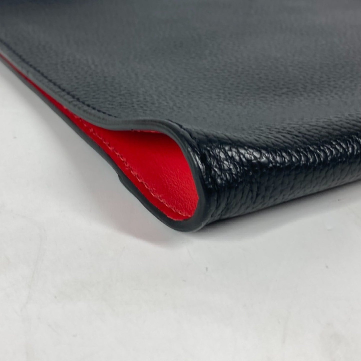 Christian Louboutin Sky Pouch, Black, Leather, clutch
