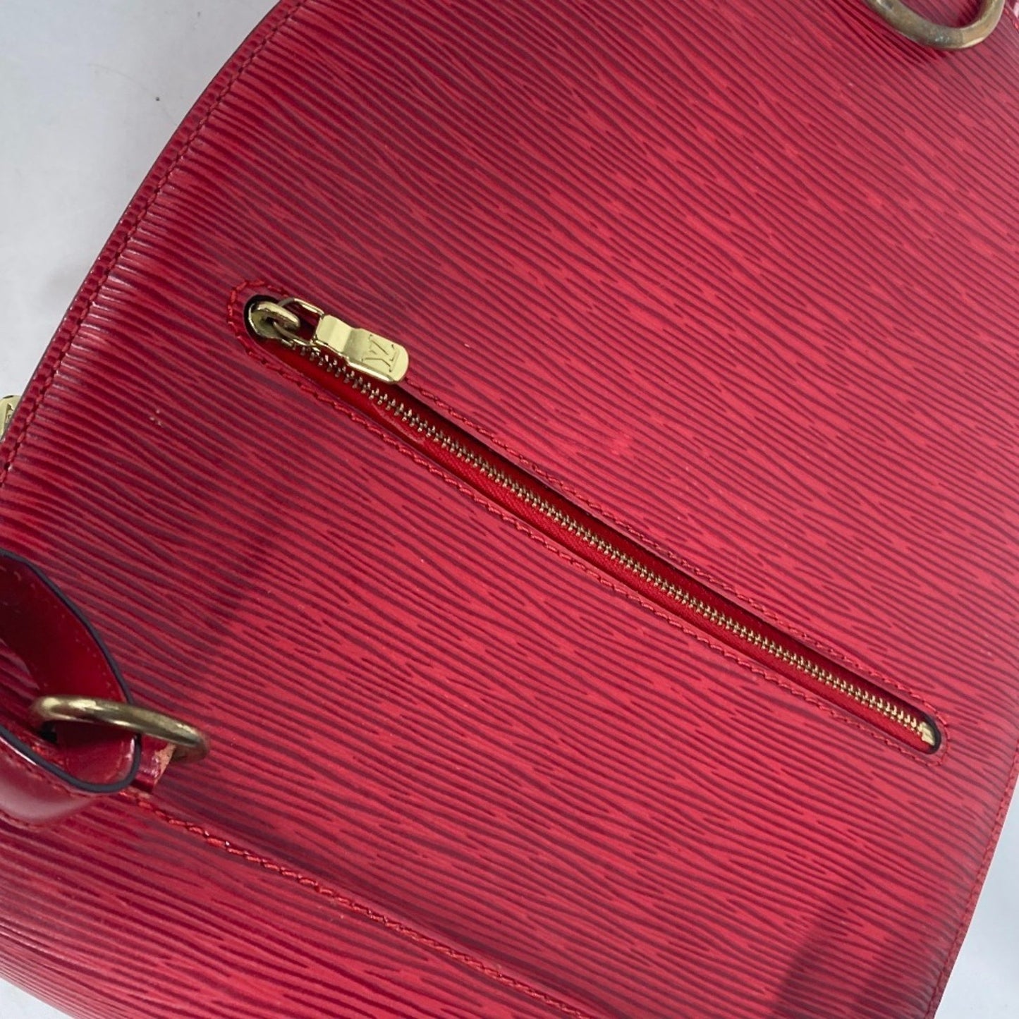 Louis Vuitton, Red, Leather, backpack