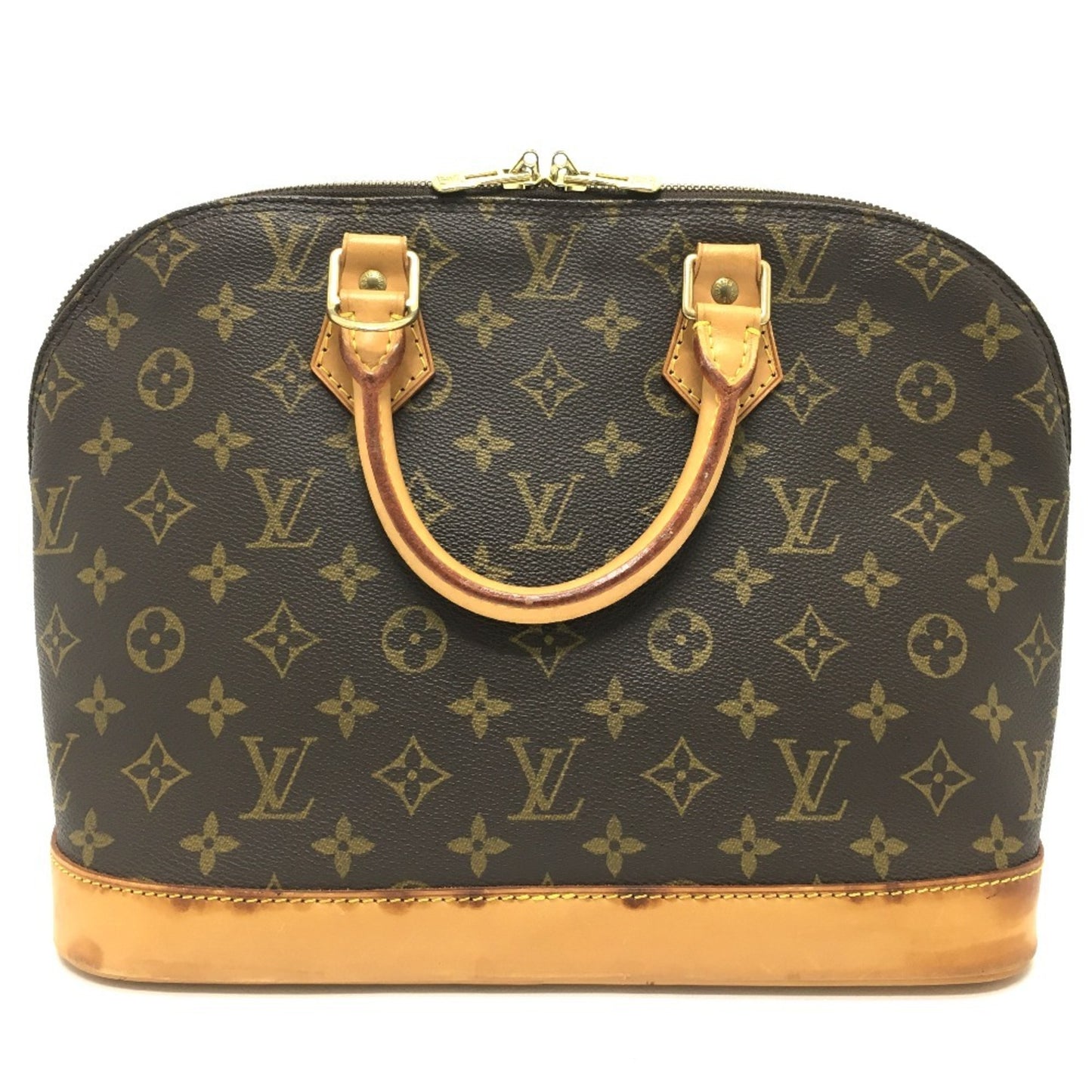 Louis Vuitton Alma, Brown, Canvas, handbag