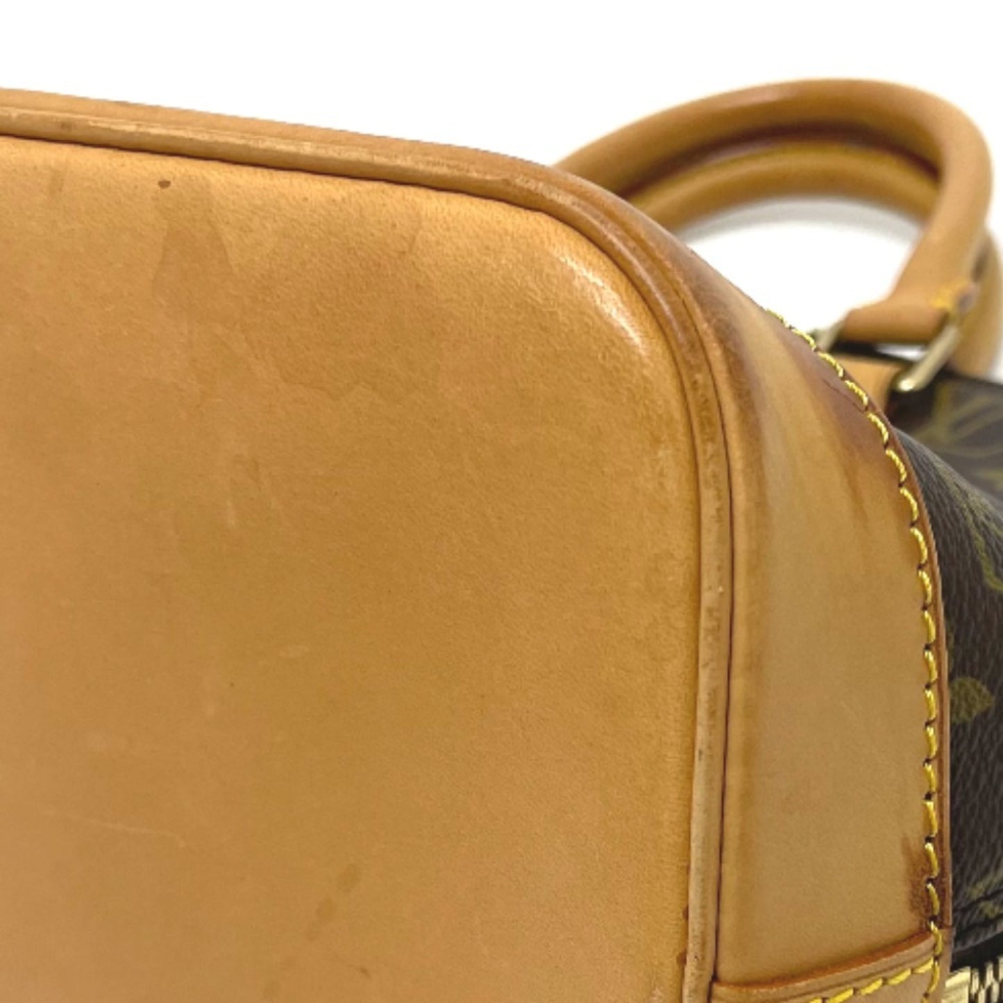 Louis Vuitton Alma, Brown, Canvas, handbag