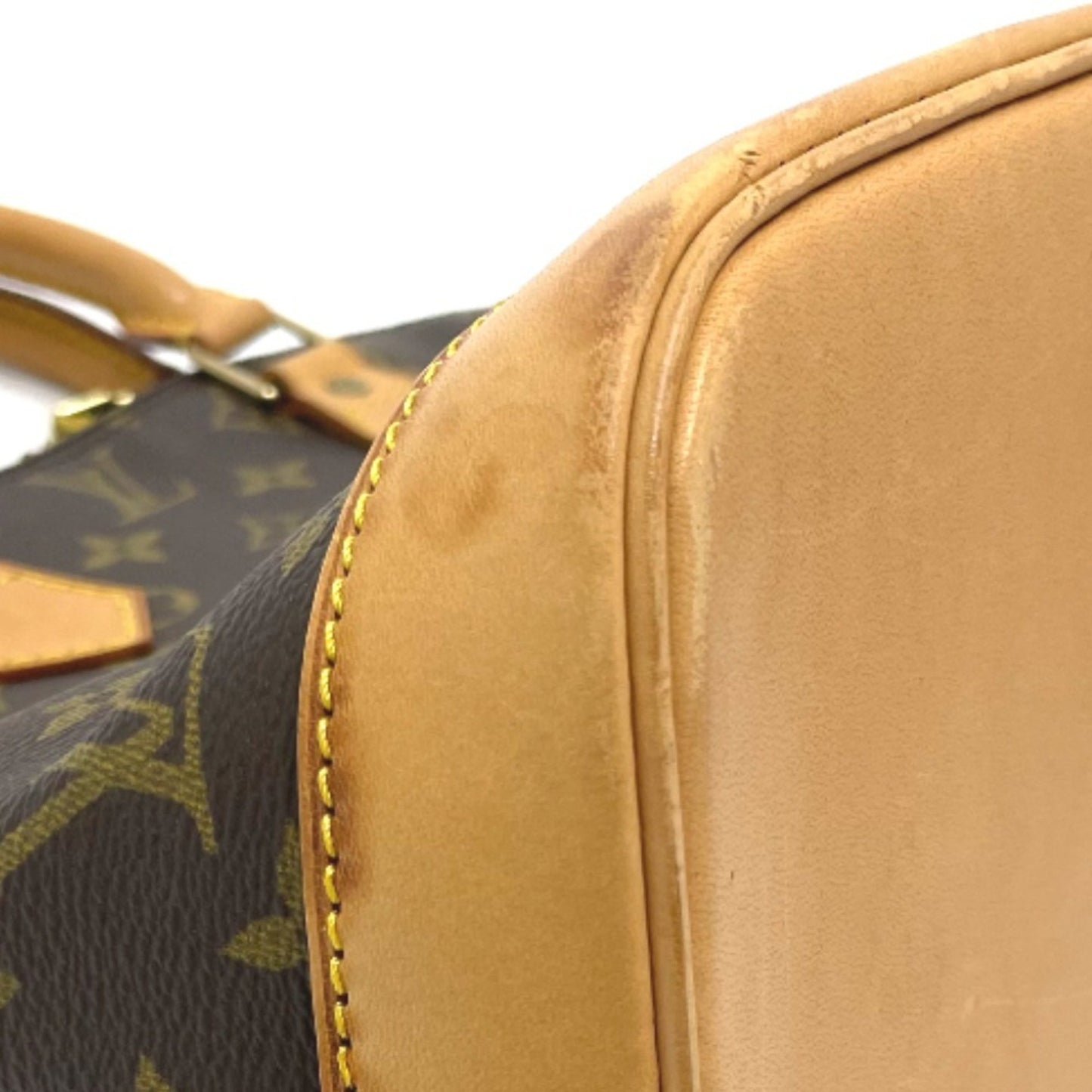 Louis Vuitton Alma, Brown, Canvas, handbag