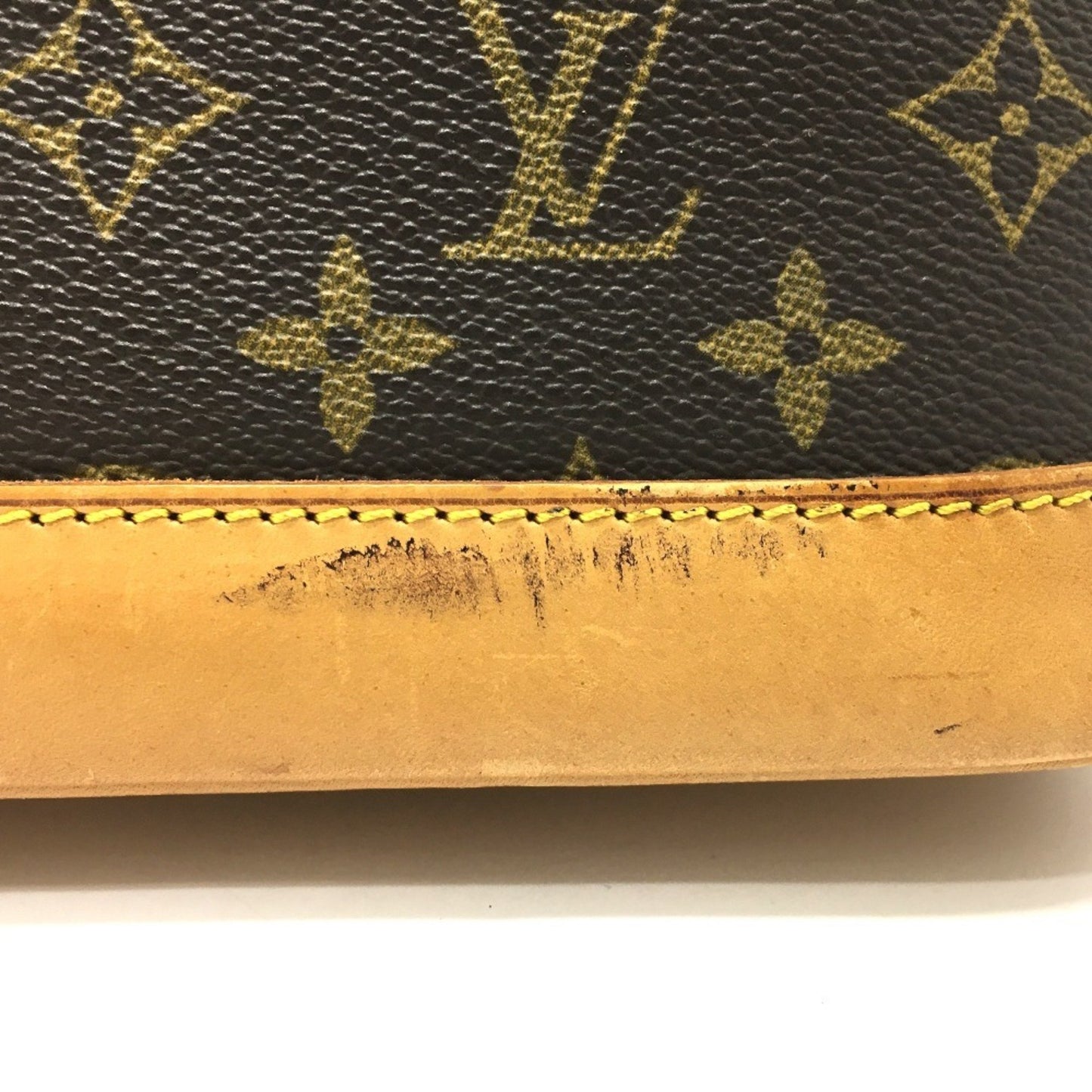 Louis Vuitton Alma, Brown, Canvas, handbag