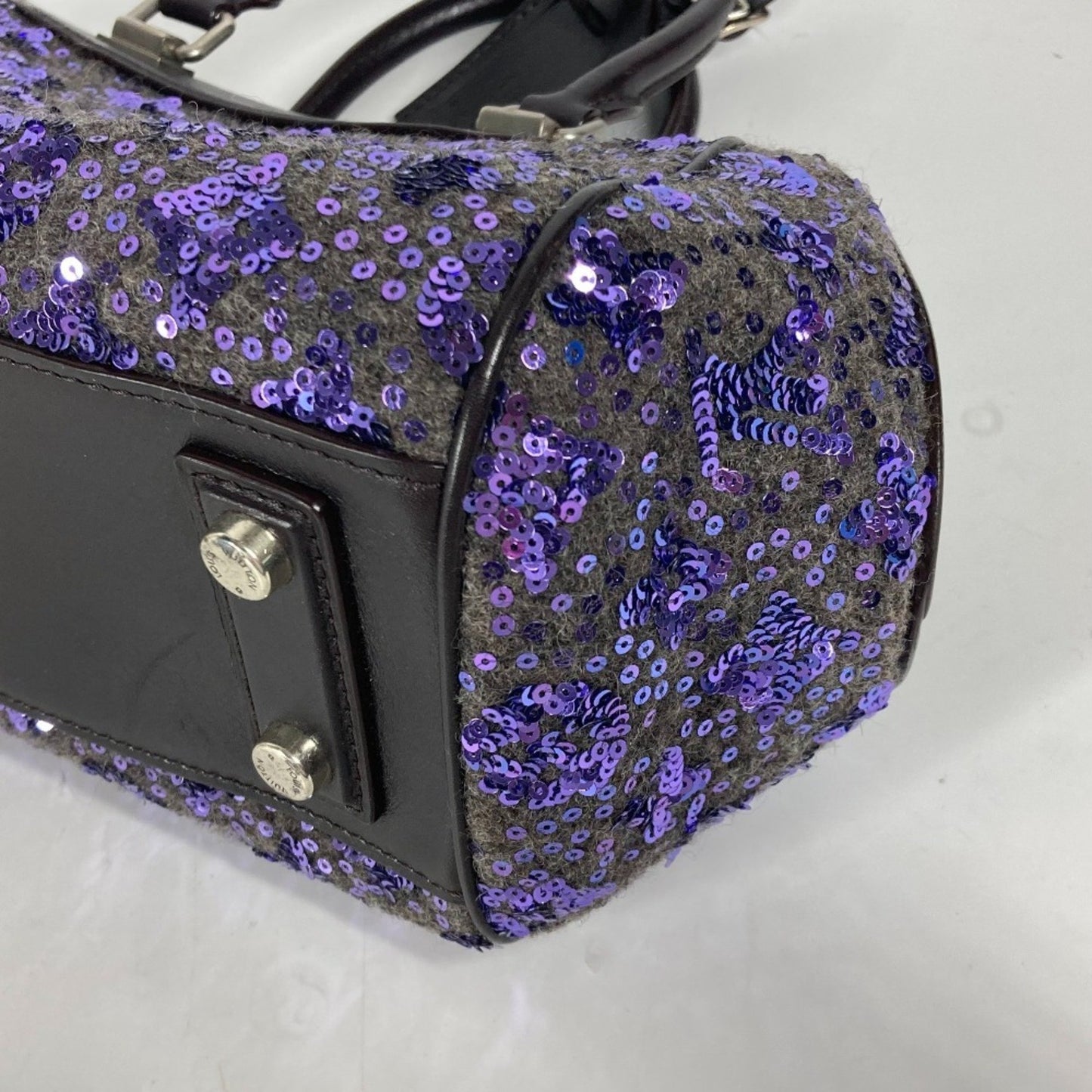 Louis Vuitton, Purple, Leather, handbag
