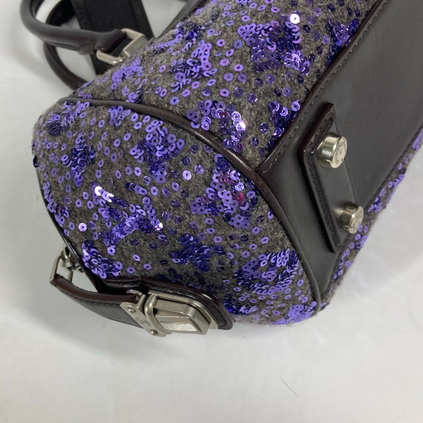 Louis Vuitton, Purple, Leather, handbag