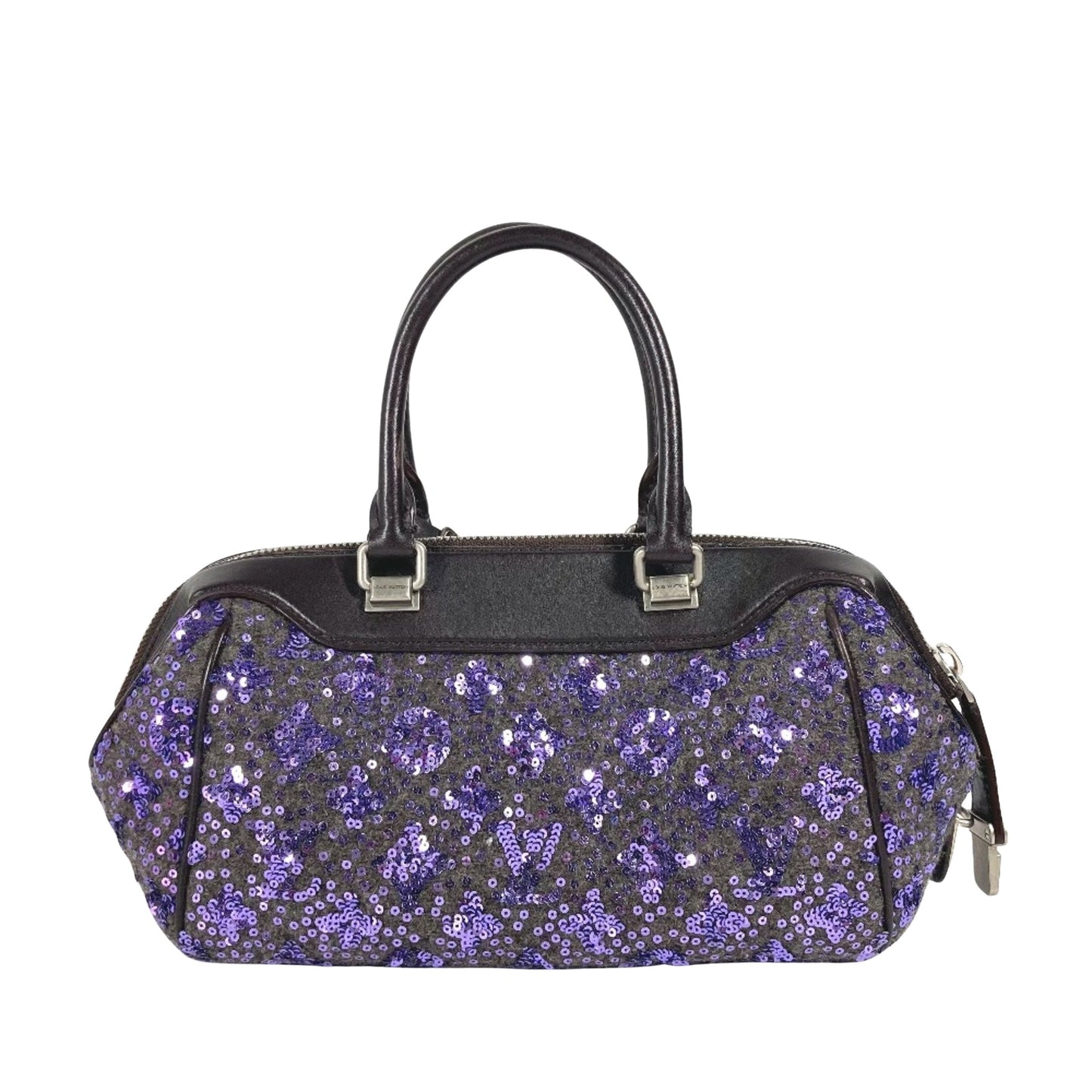 Louis Vuitton, Purple, Leather, handbag