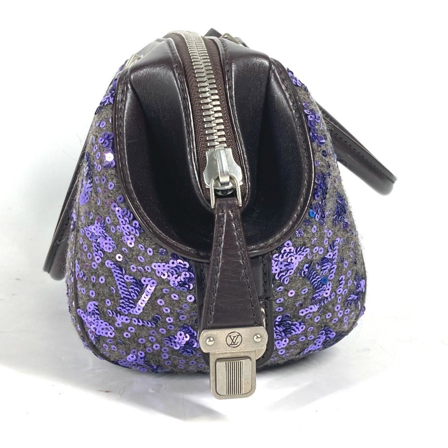 Louis Vuitton, Purple, Leather, handbag