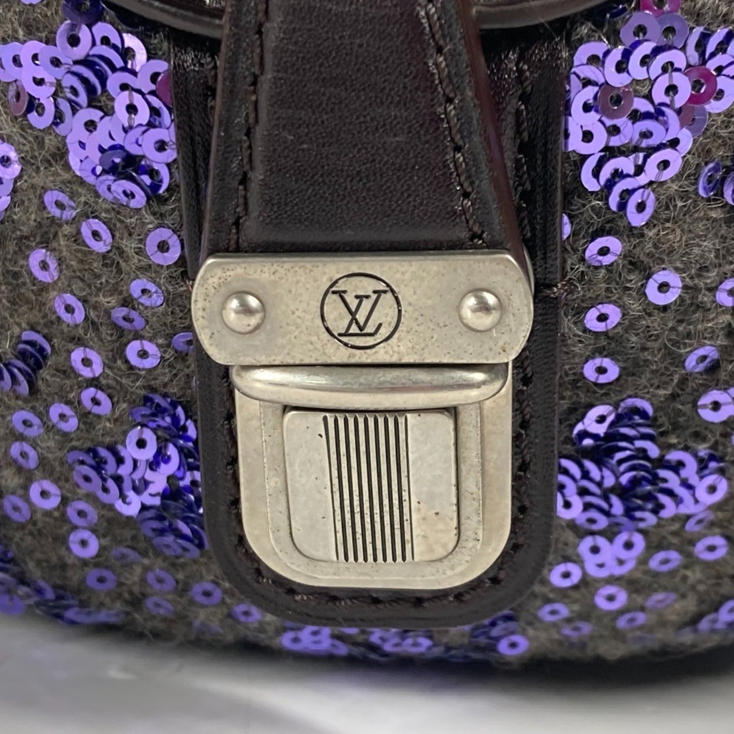 Louis Vuitton, Purple, Leather, handbag