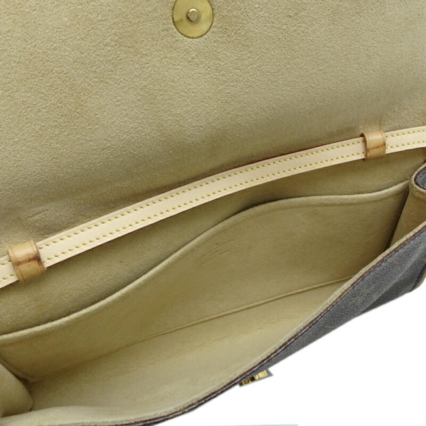 Louis Vuitton Twin, Brown, Canvas, shoulder