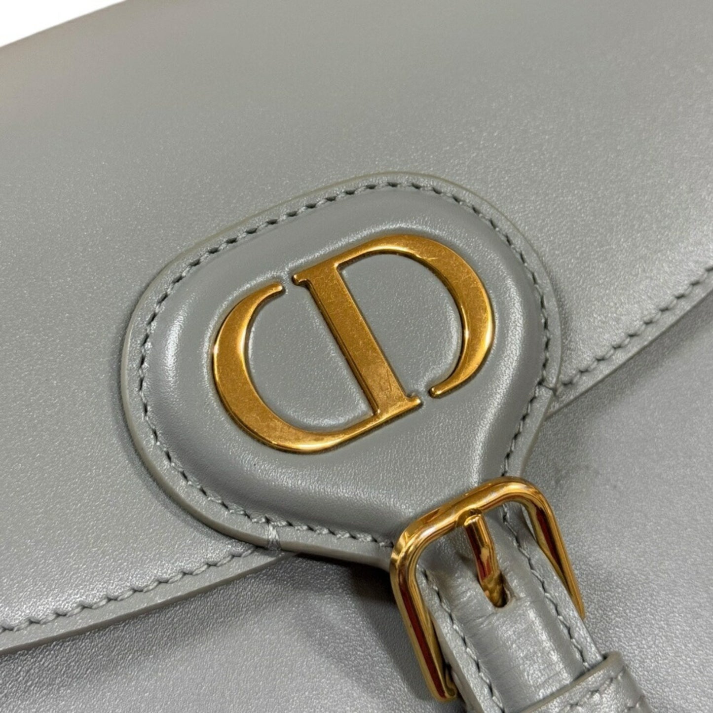Dior Bobby medium, Grey, Leather, shoulder