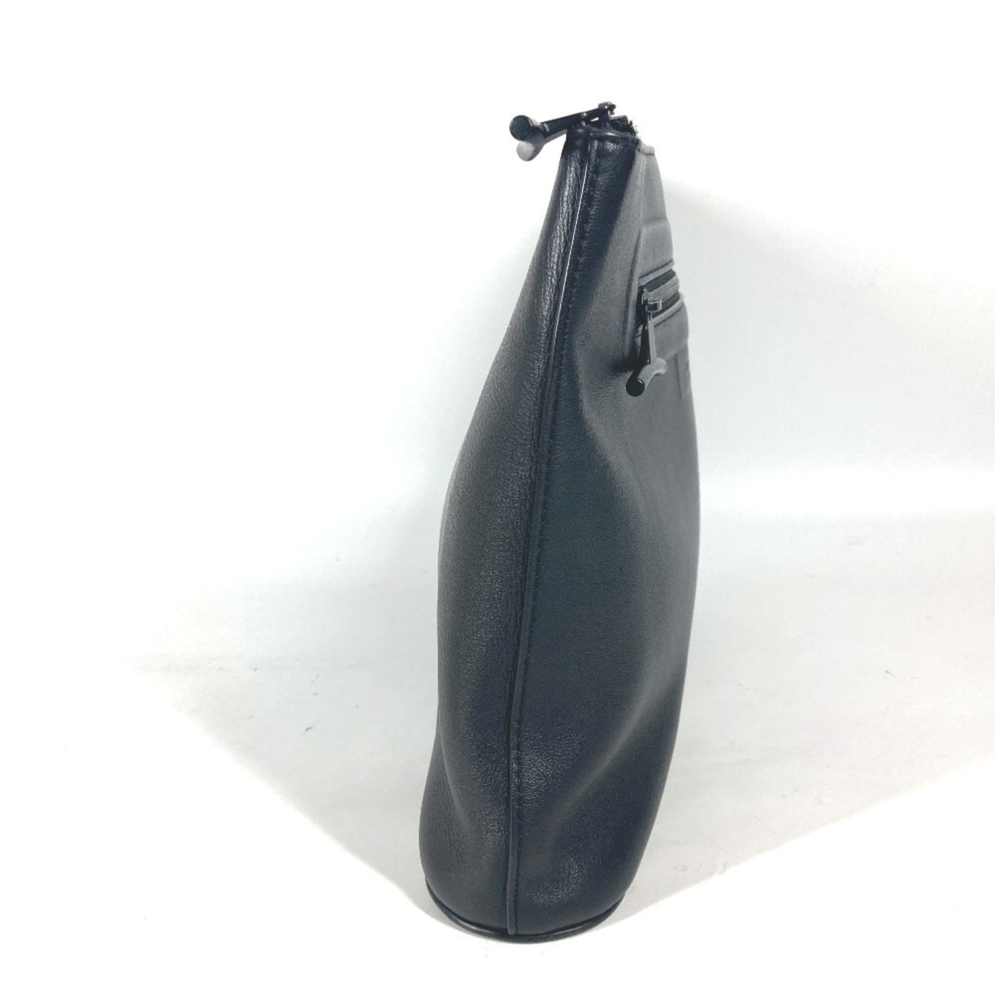 Louis Vuitton Pochette Cosmos, Black, Leather, clutch