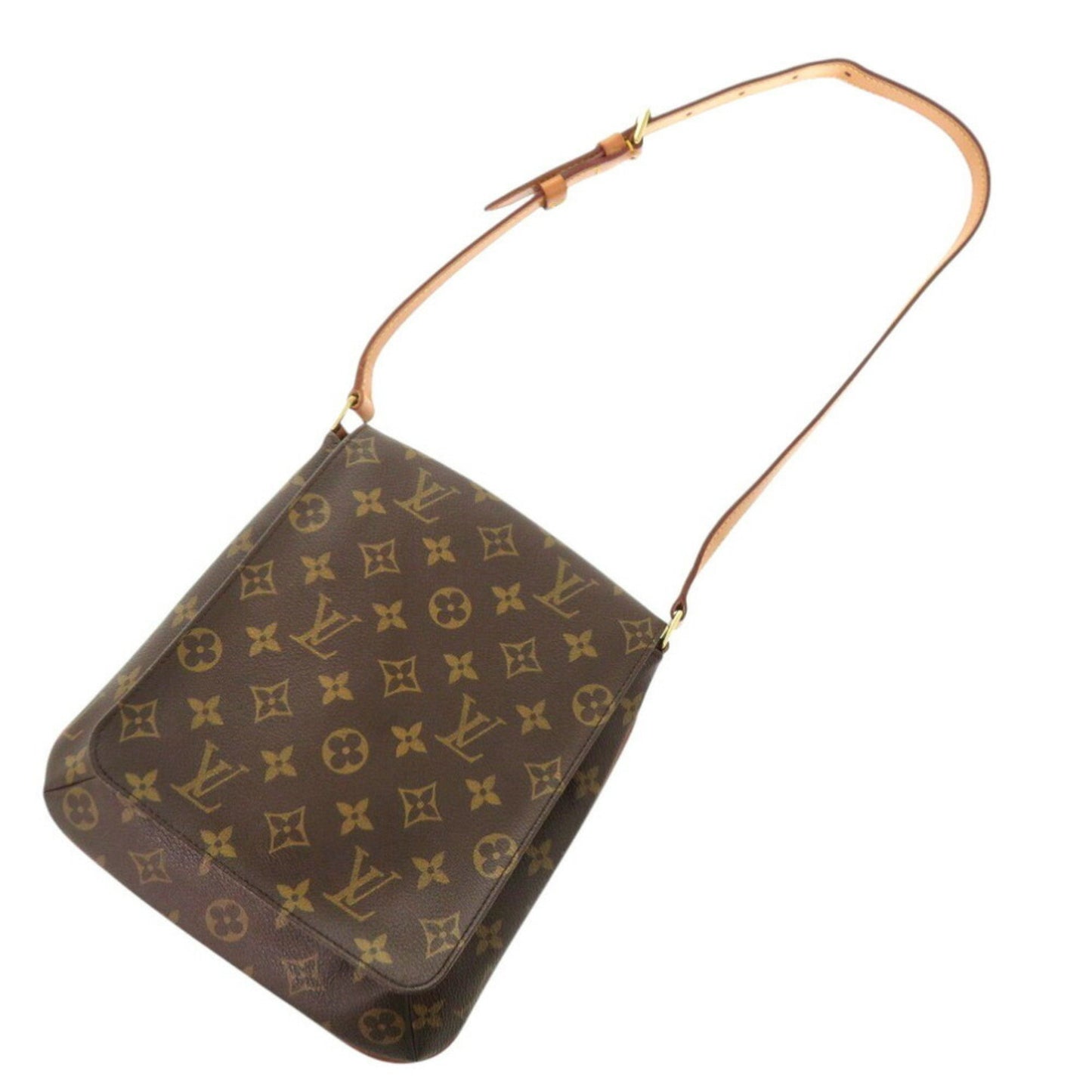 Louis Vuitton Musette Salsa, Brown, Canvas, shoulder