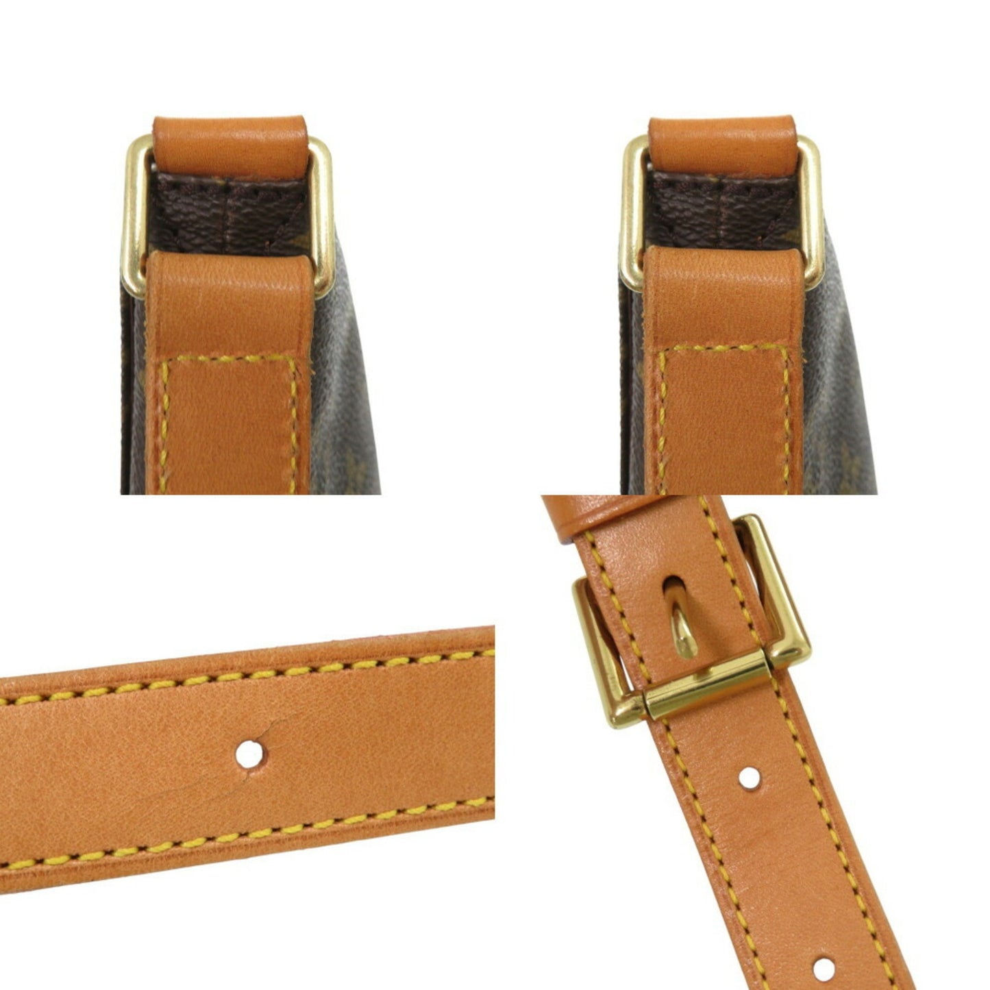 Louis Vuitton Musette, Brown, Canvas, shoulder