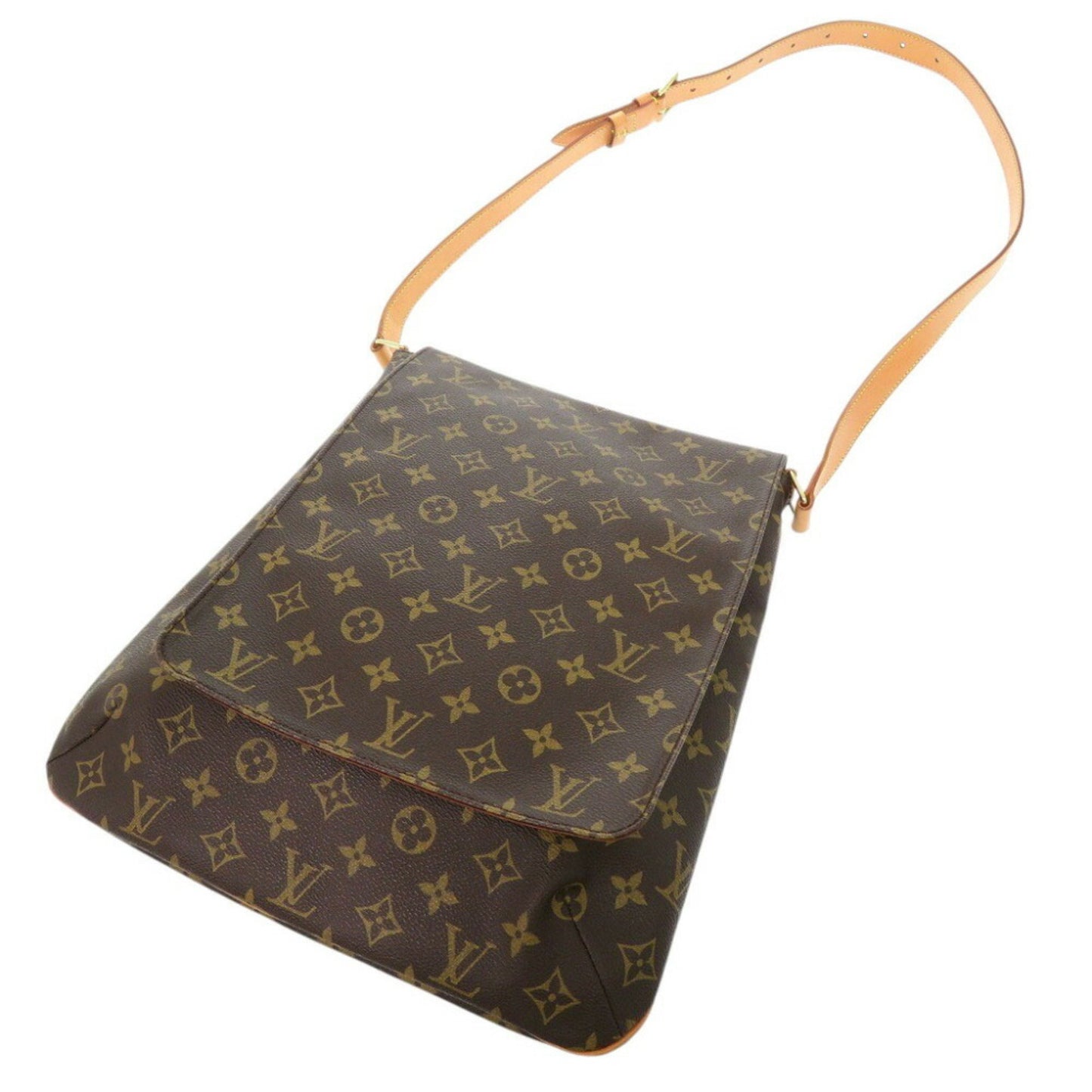 Louis Vuitton Musette, Brown, Canvas, shoulder
