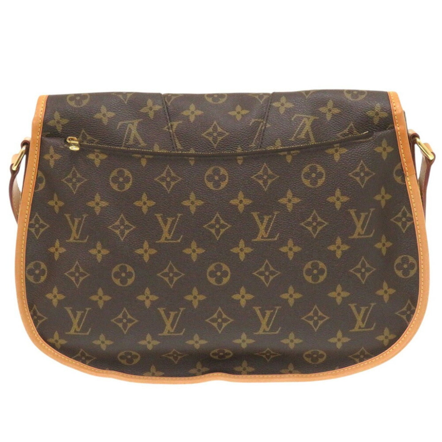 Louis Vuitton Menilmontant, Brown, Canvas, shoulder