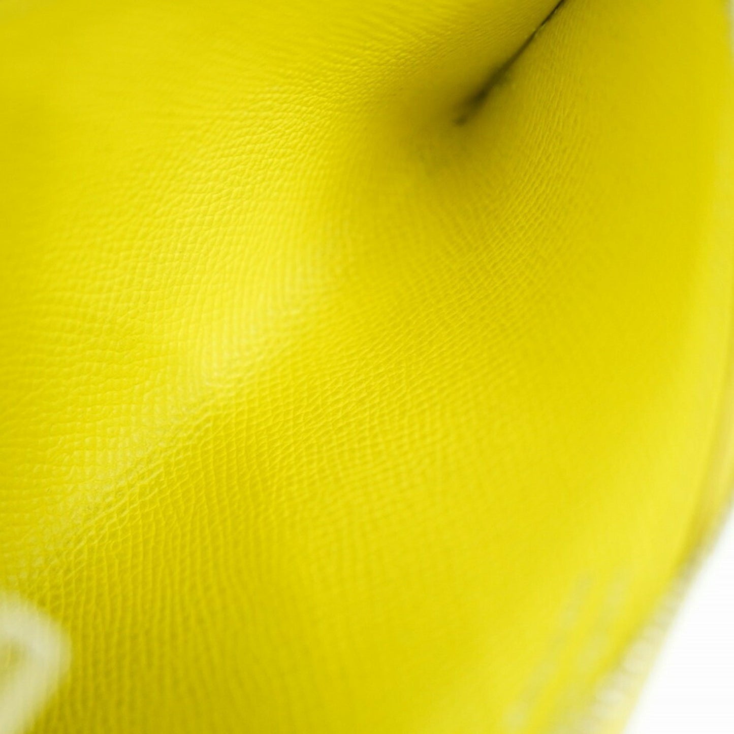 Hermès Passant, Yellow, Leather, wallet
