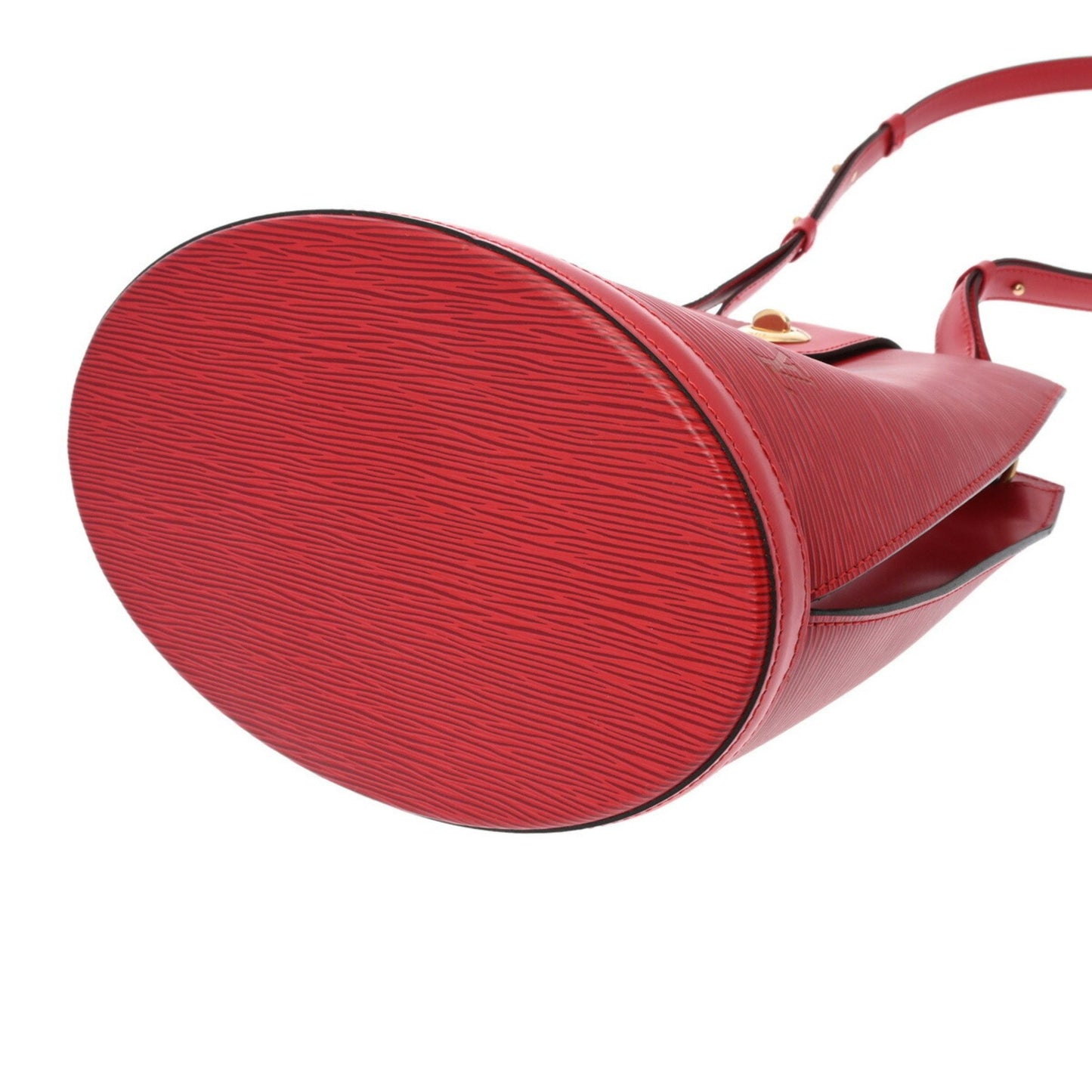 Louis Vuitton Cluny, Red, Leather, shoulder
