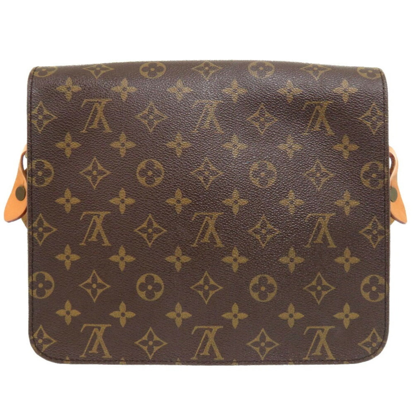 Louis Vuitton Cartouchiere, Brown, Canvas, shoulder