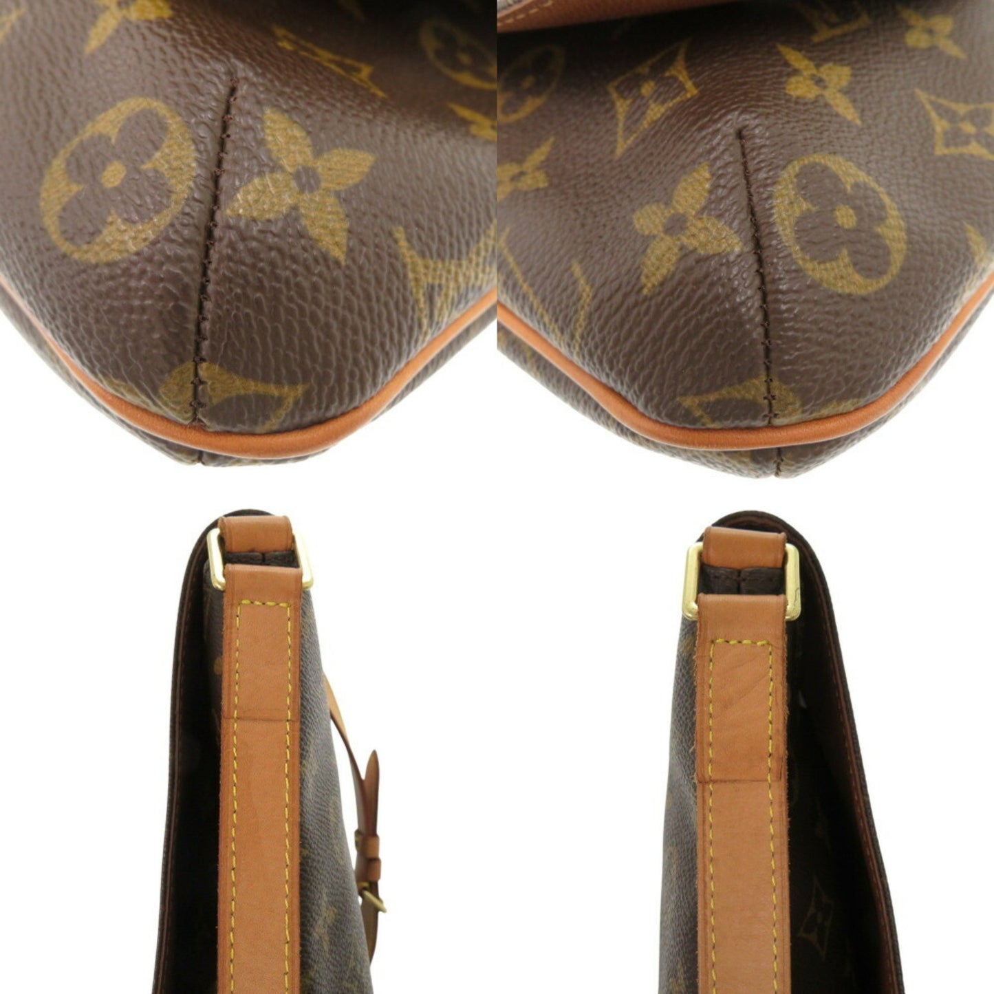 Louis Vuitton Musette Salsa, Brown, Canvas, shoulder