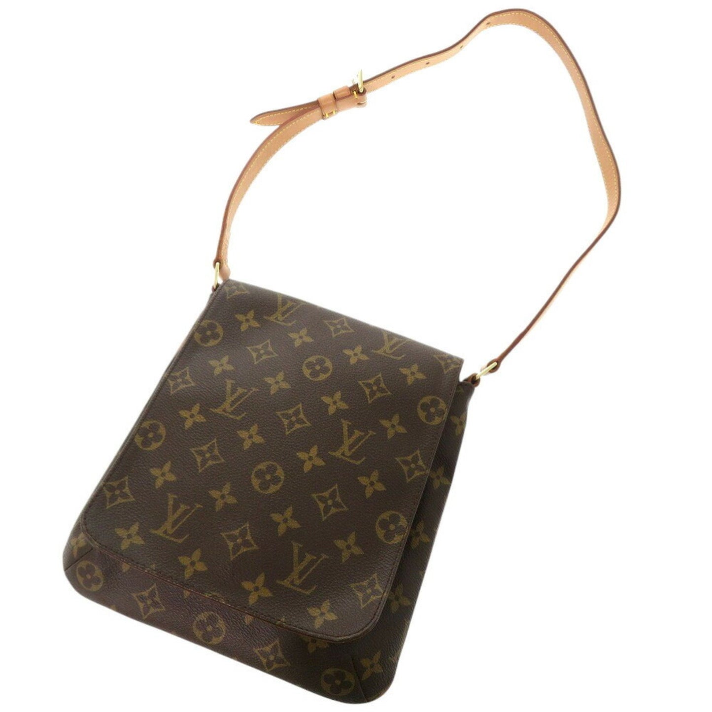 Louis Vuitton Musette Salsa, Brown, Canvas, shoulder