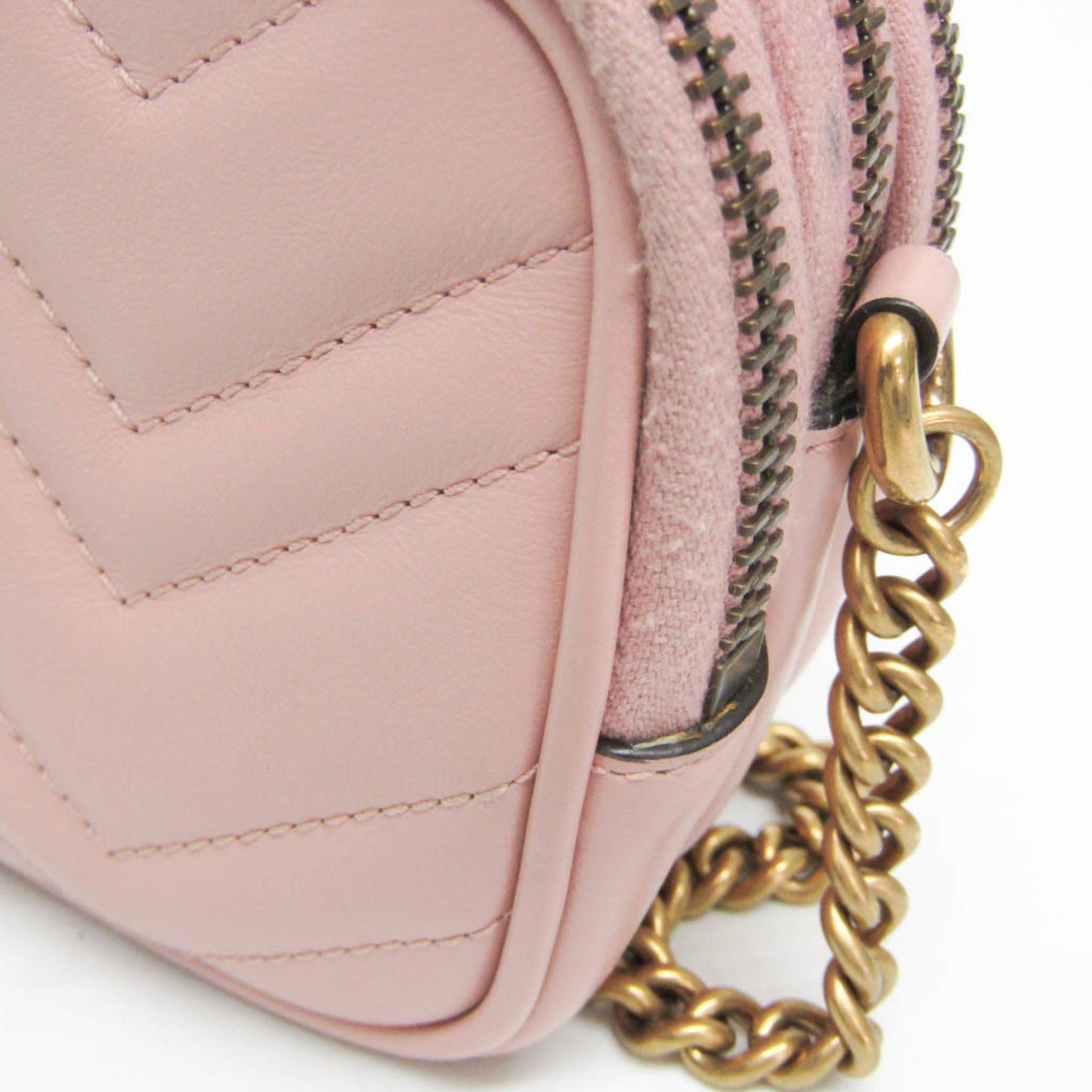 Gucci Marmont, Pink, Leather, shoulder
