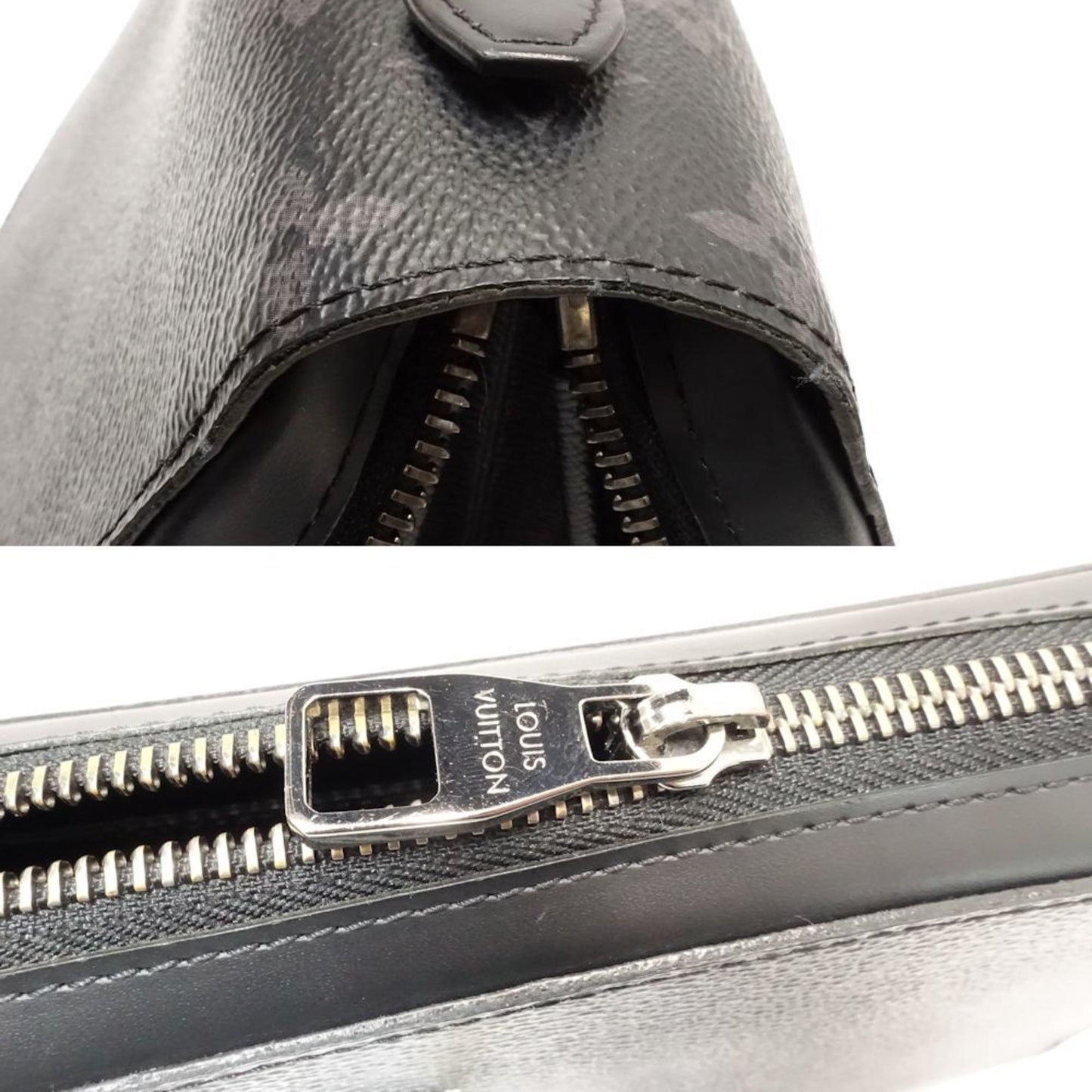 Louis Vuitton, Black, Canvas, wallet