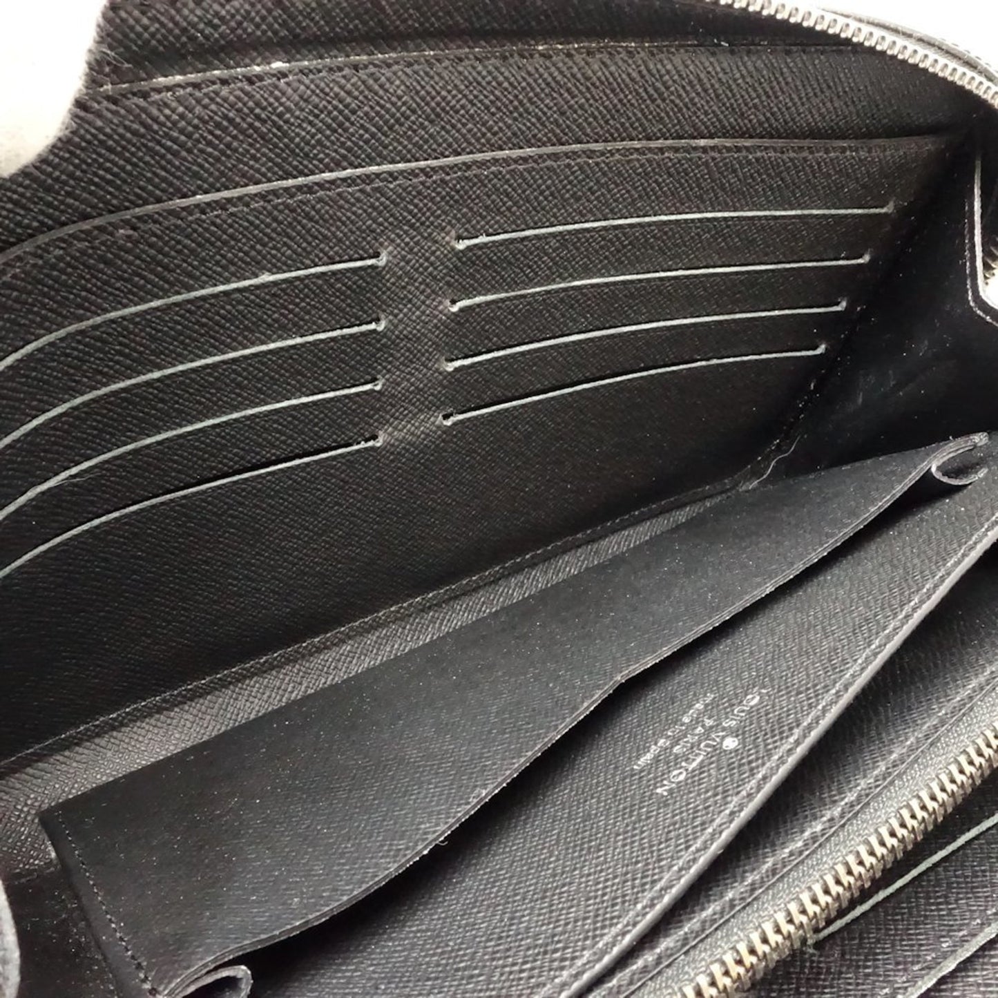 Louis Vuitton, Black, Canvas, wallet