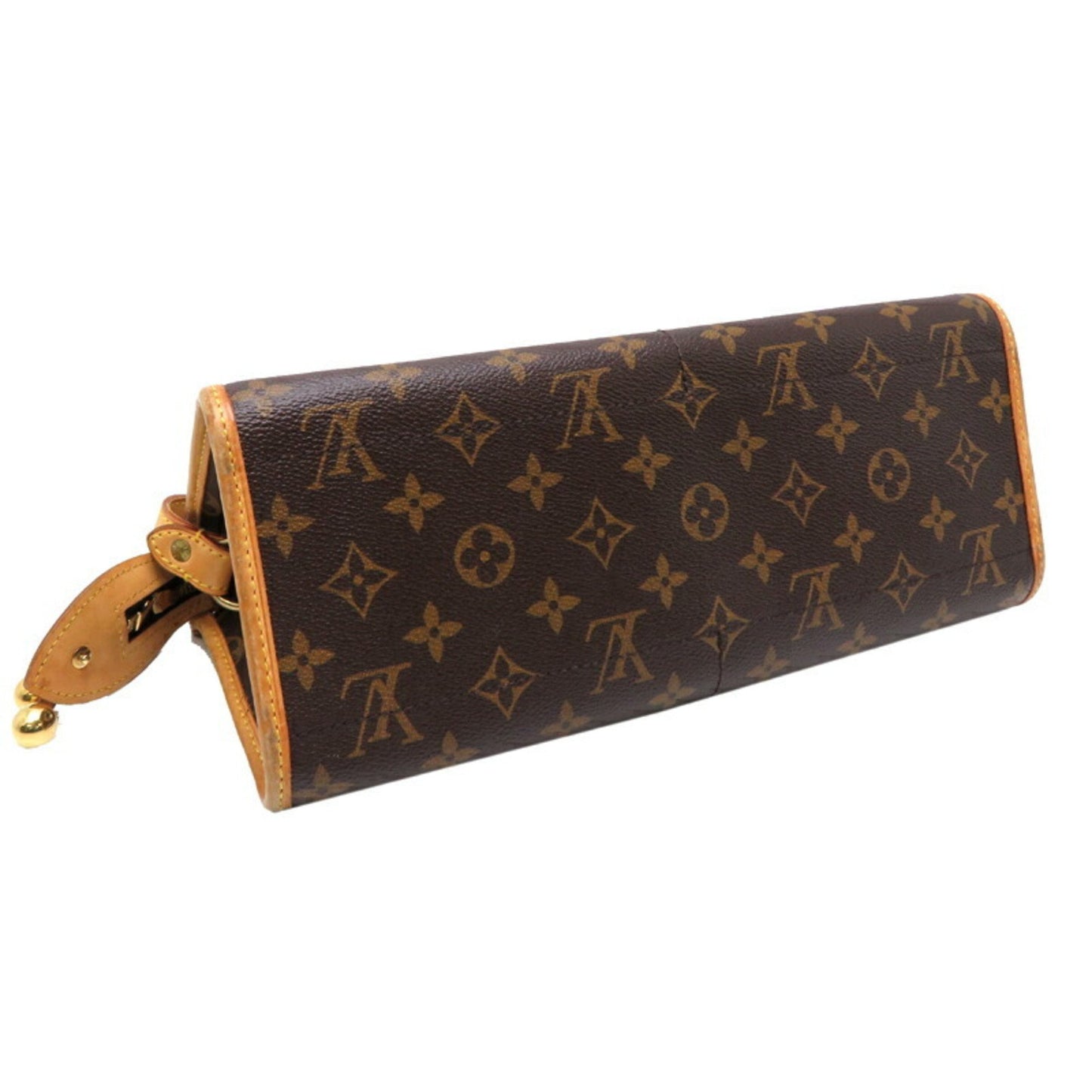 Louis Vuitton Popincourt, Brown, Canvas, shoulder
