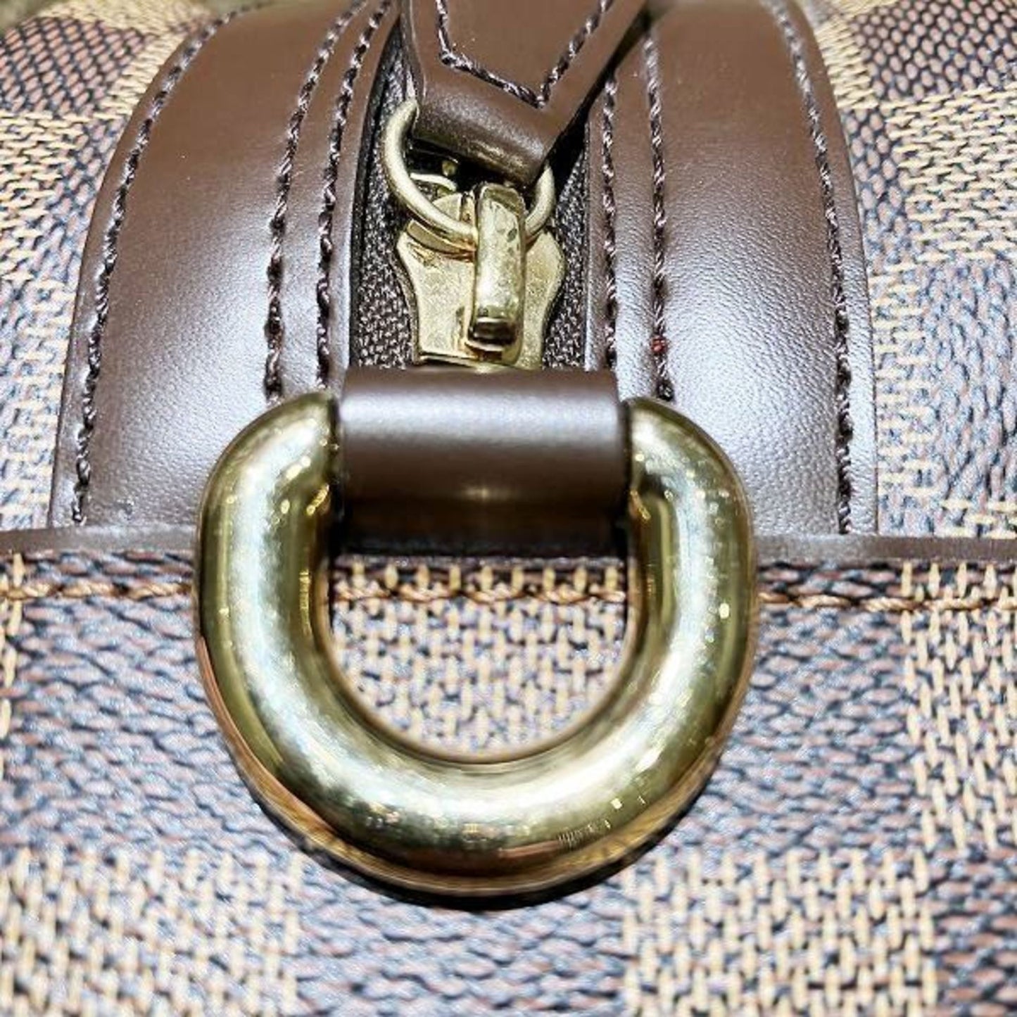 Louis Vuitton Duomo, Brown, Canvas, handbag