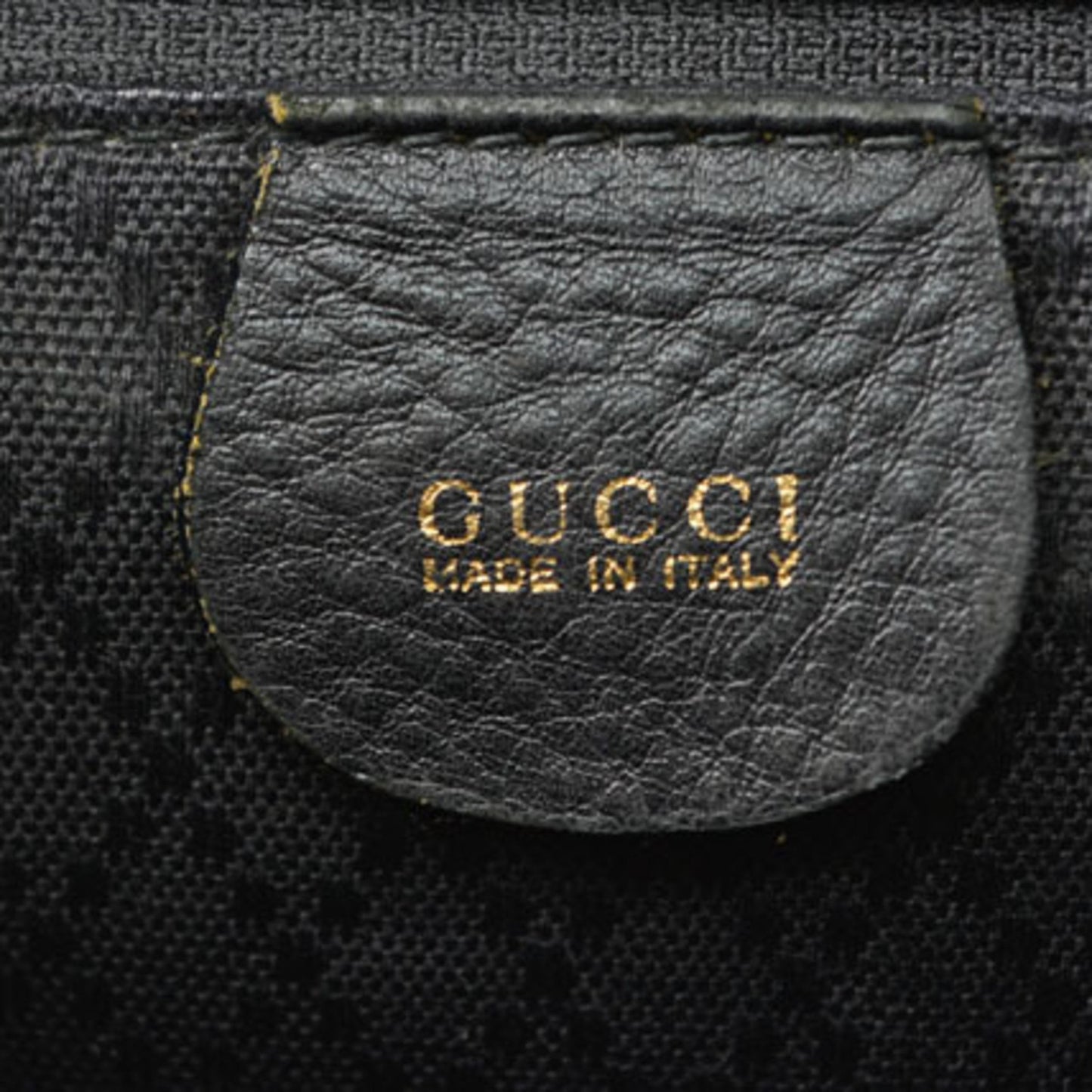 Gucci, Black, Leather, backpack