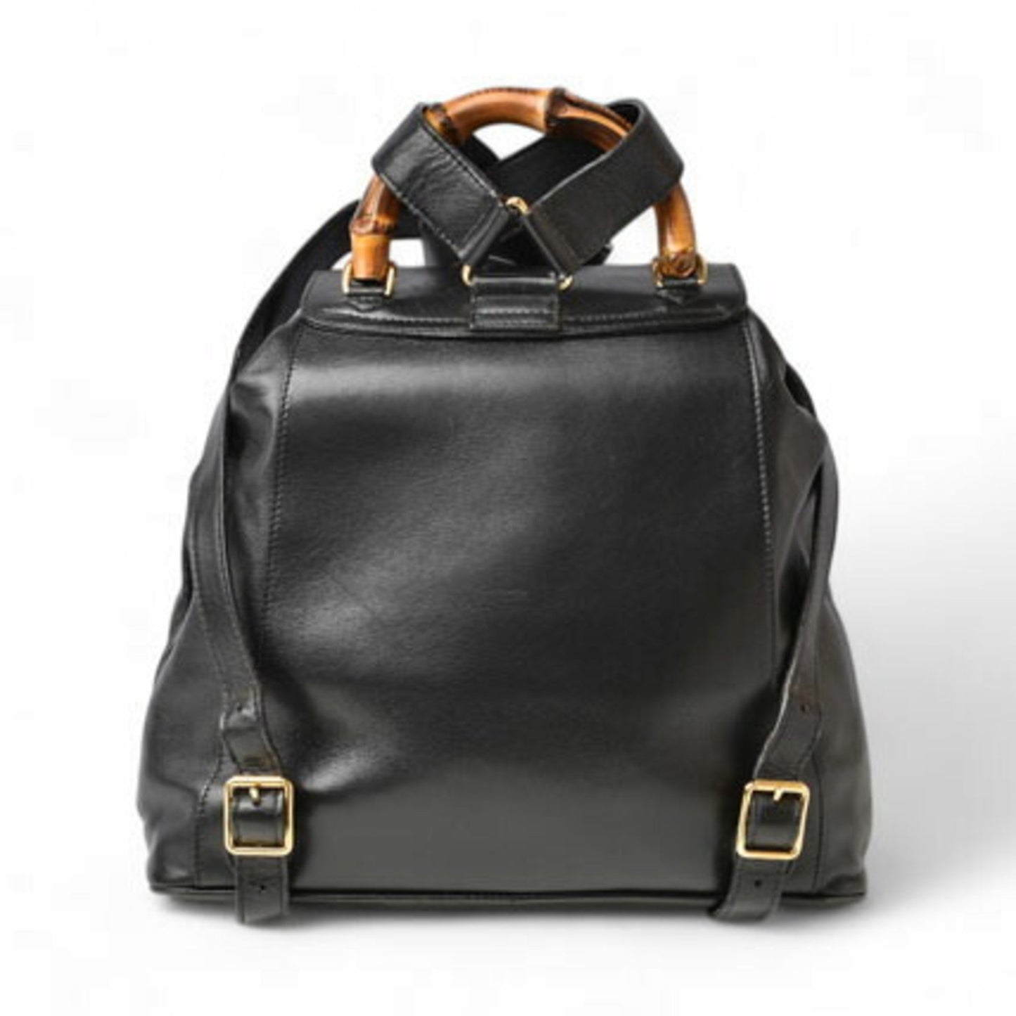 Gucci, Black, Leather, backpack