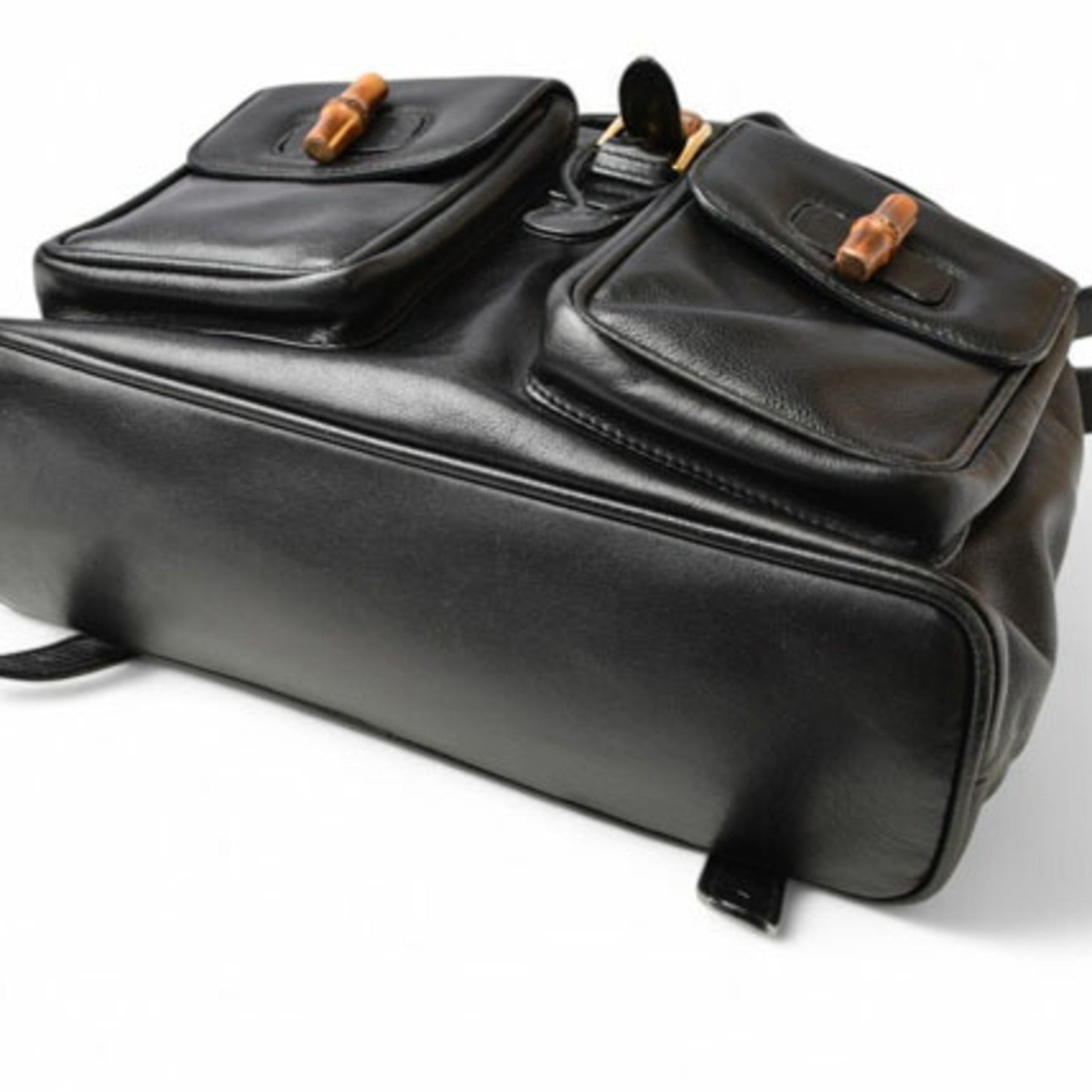 Gucci, Black, Leather, backpack