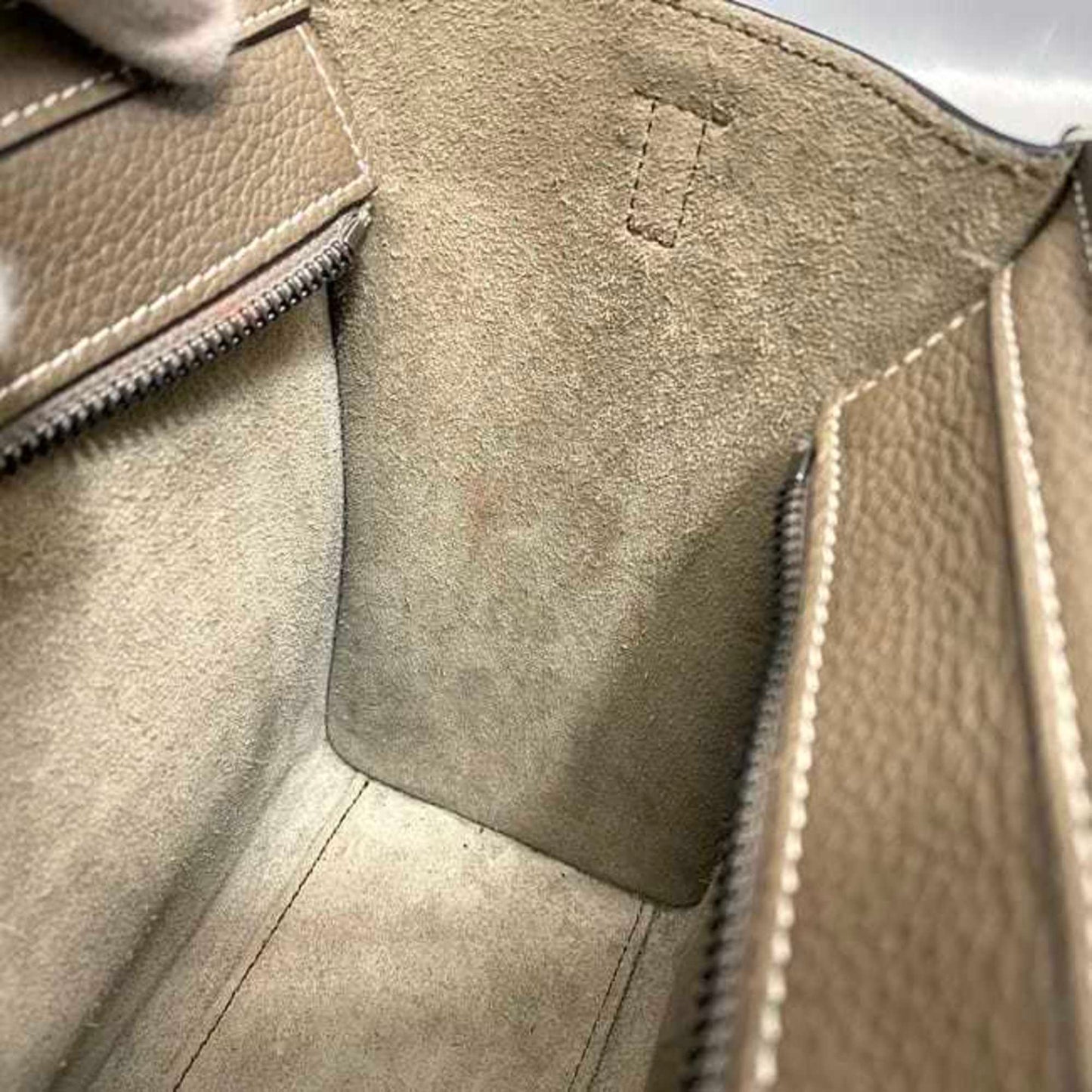 Céline Luggage, Beige, Leather, handbag