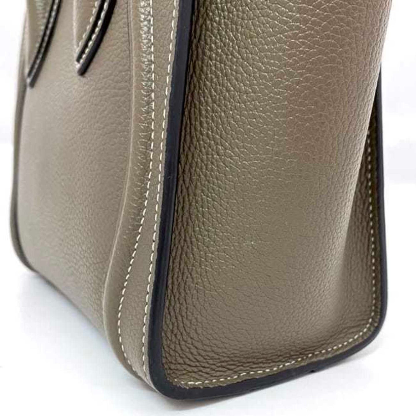Céline Luggage, Beige, Leather, handbag