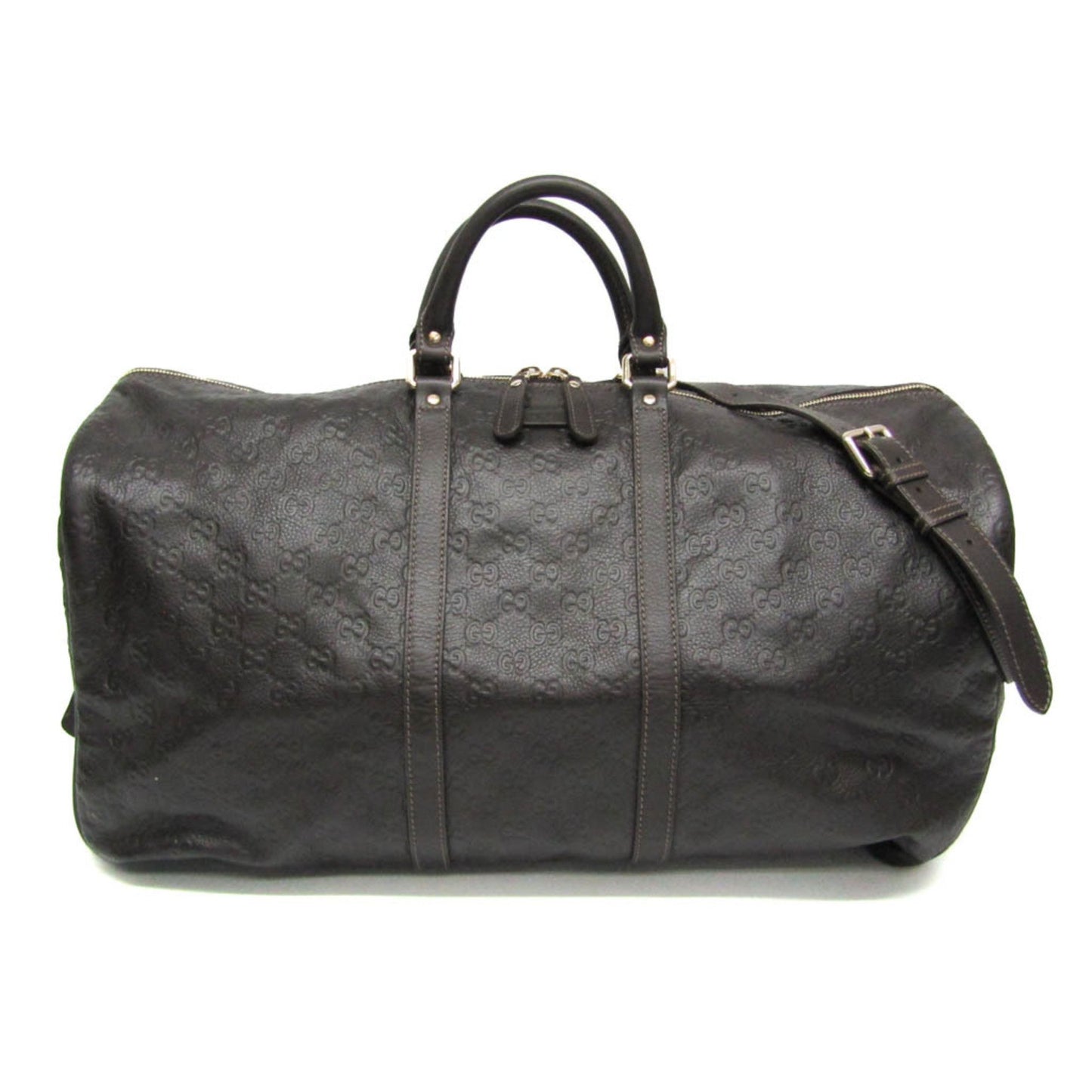Gucci DUFFLE, Brown, Leather, travel