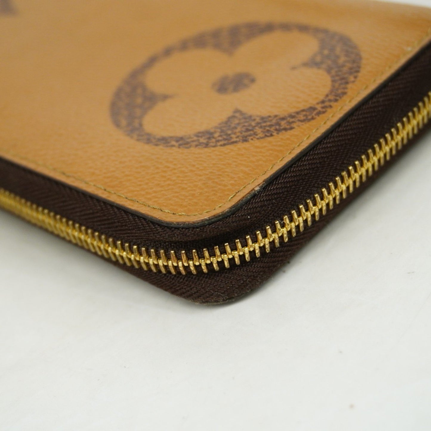 Louis Vuitton Zippy, Brown, Leather, wallet
