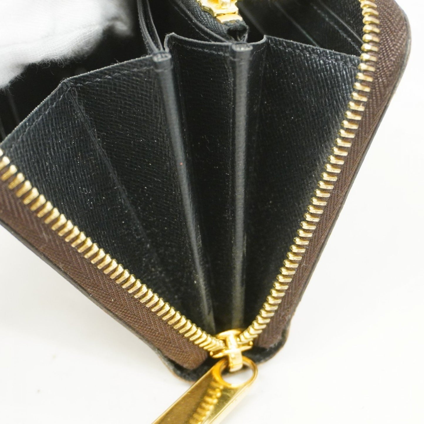 Louis Vuitton Zippy, Brown, Leather, wallet