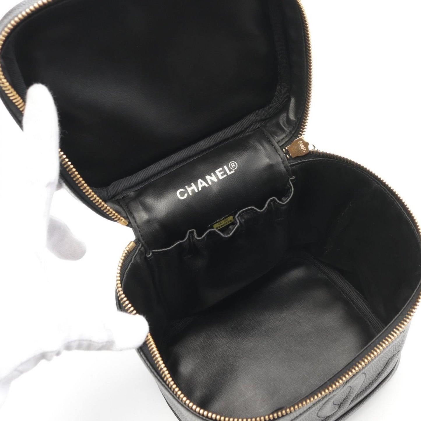 Chanel, Black, Leather, handbag