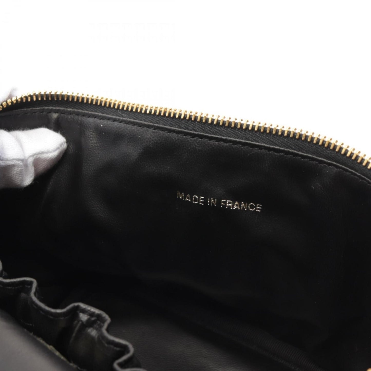 Chanel, Black, Leather, handbag