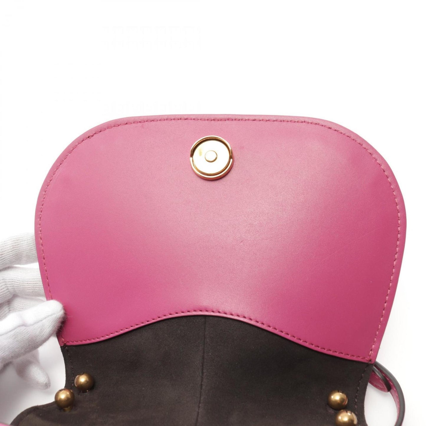 Fendi, Pink, Leather, shoulder
