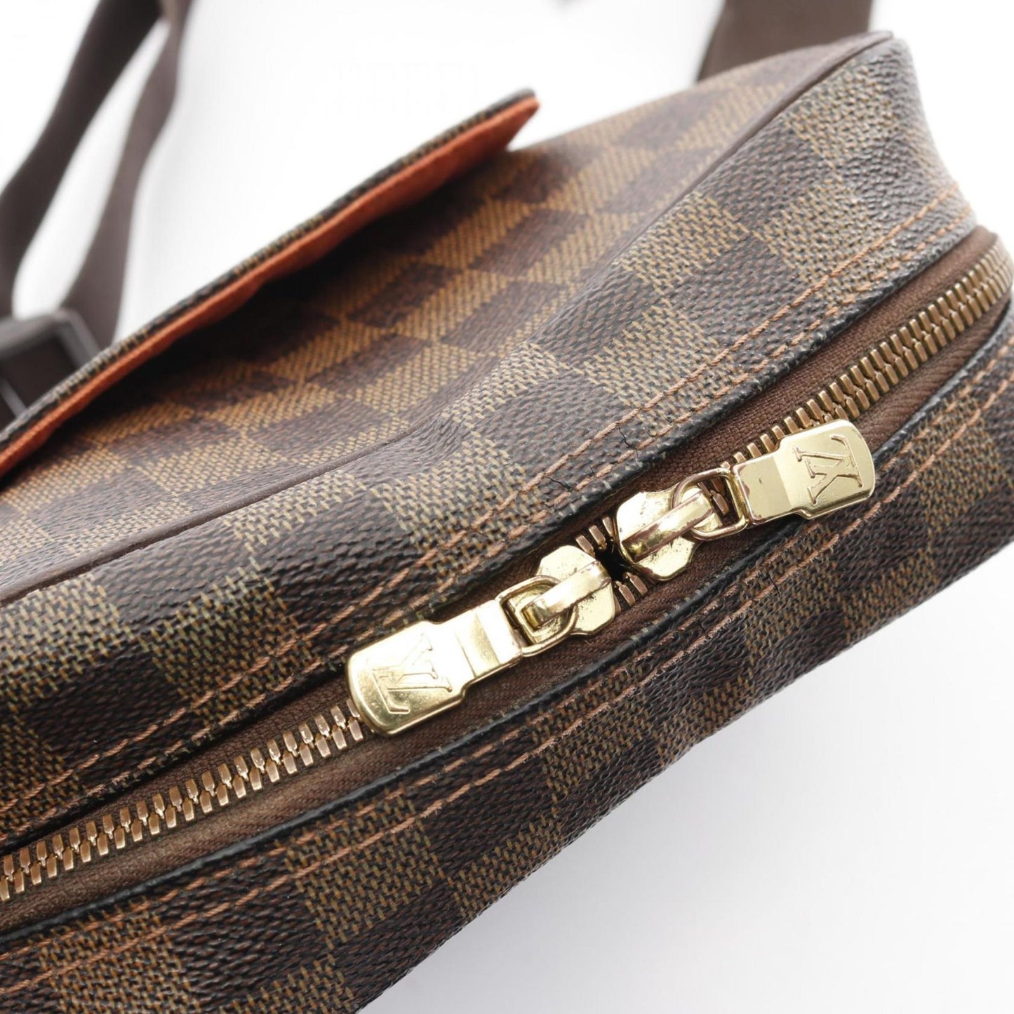 Louis Vuitton Olav, Brown, Canvas, shoulder