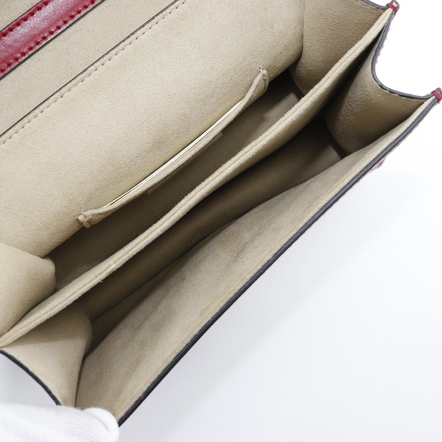 Fendi Kan I, Red, Leather, shoulder
