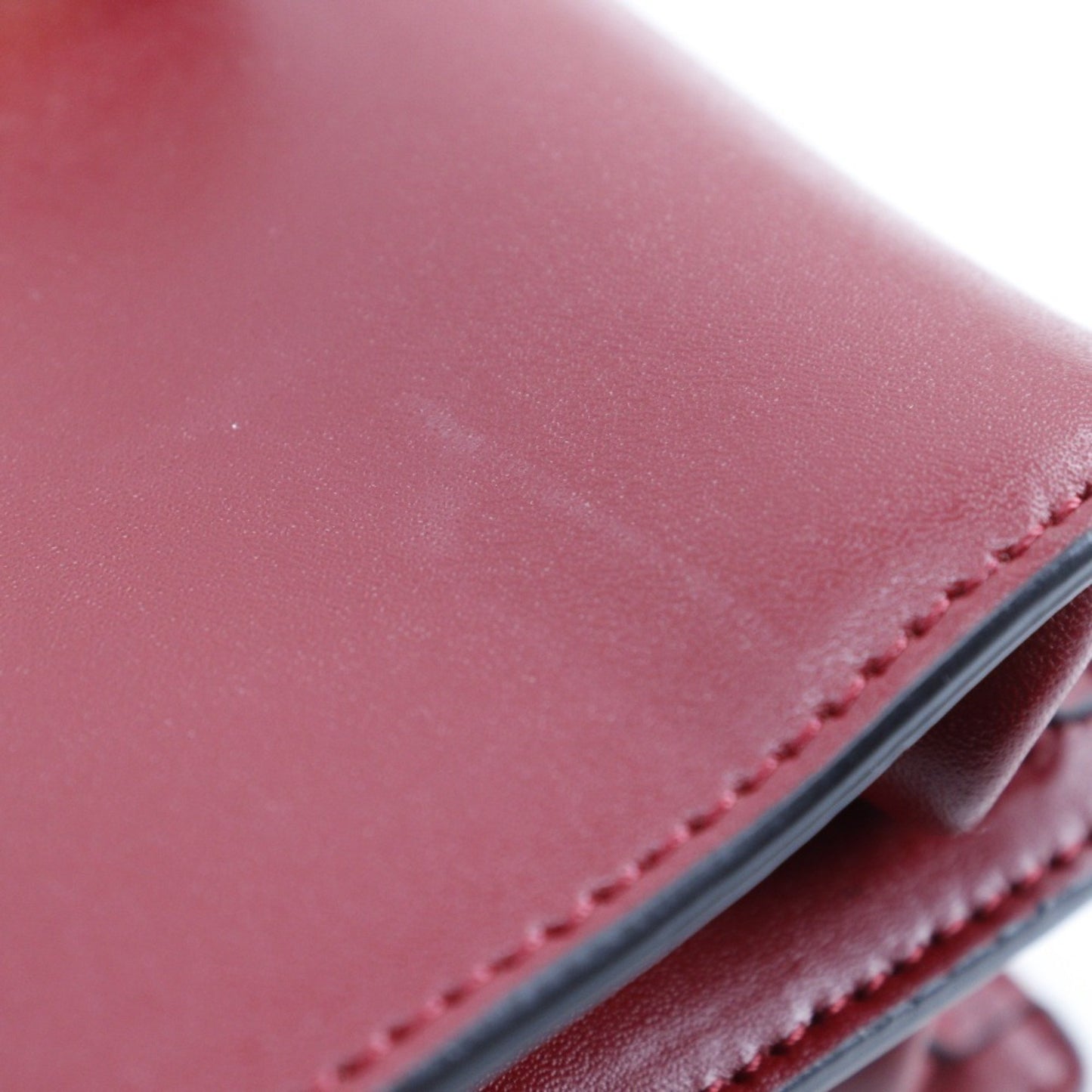 Fendi Kan I, Red, Leather, shoulder