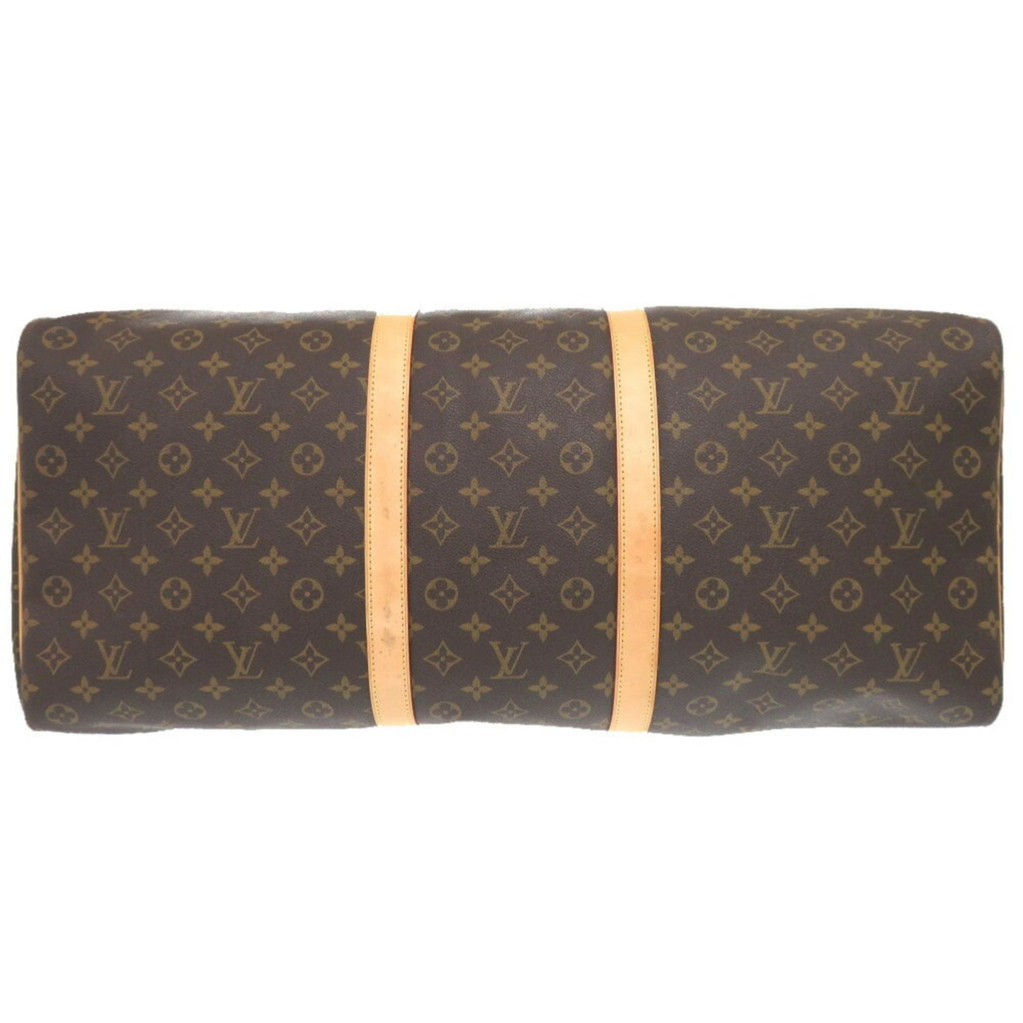 Louis Vuitton Keepall 60, Brown, Canvas, travel